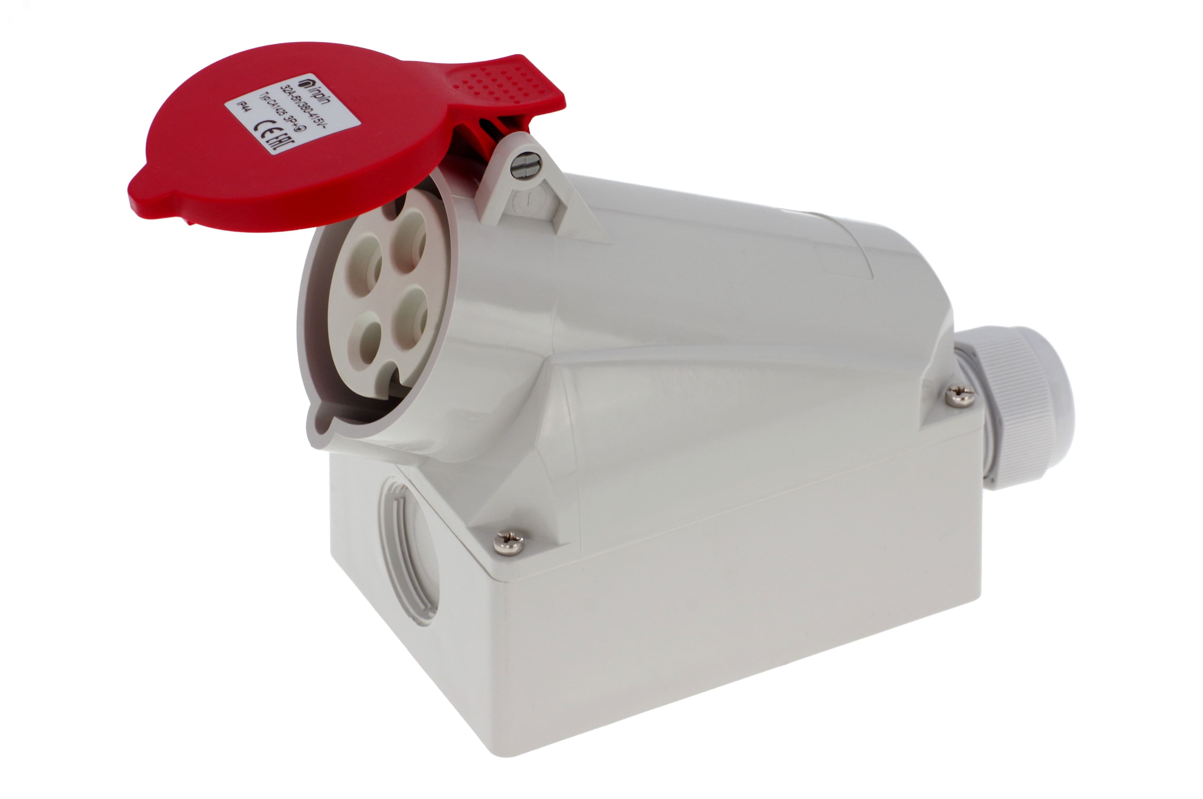 Розетка настенная 32A/400V/3P+E/IP44