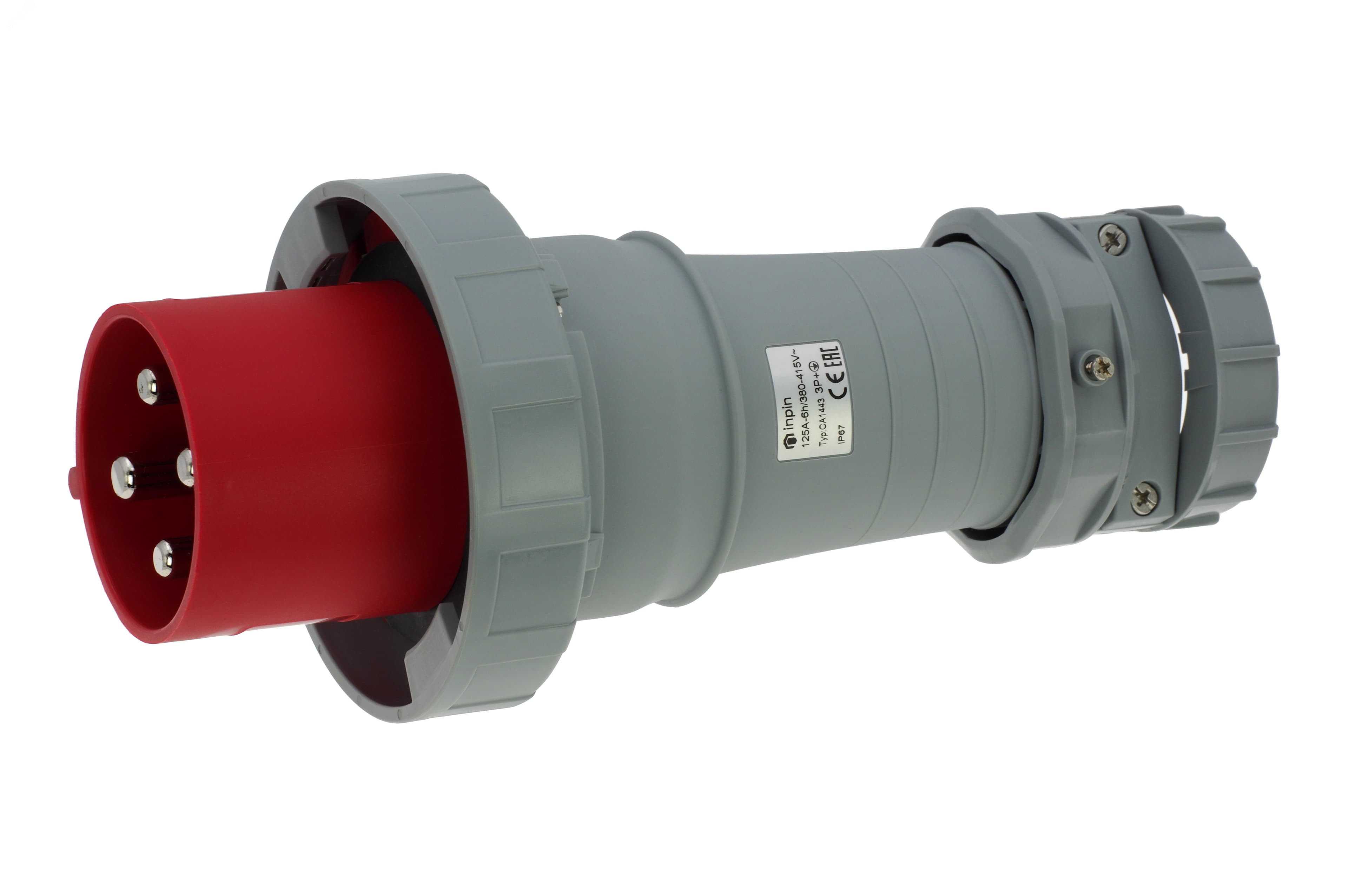 Вилка кабельная 125A/400V/3P+E/IP67