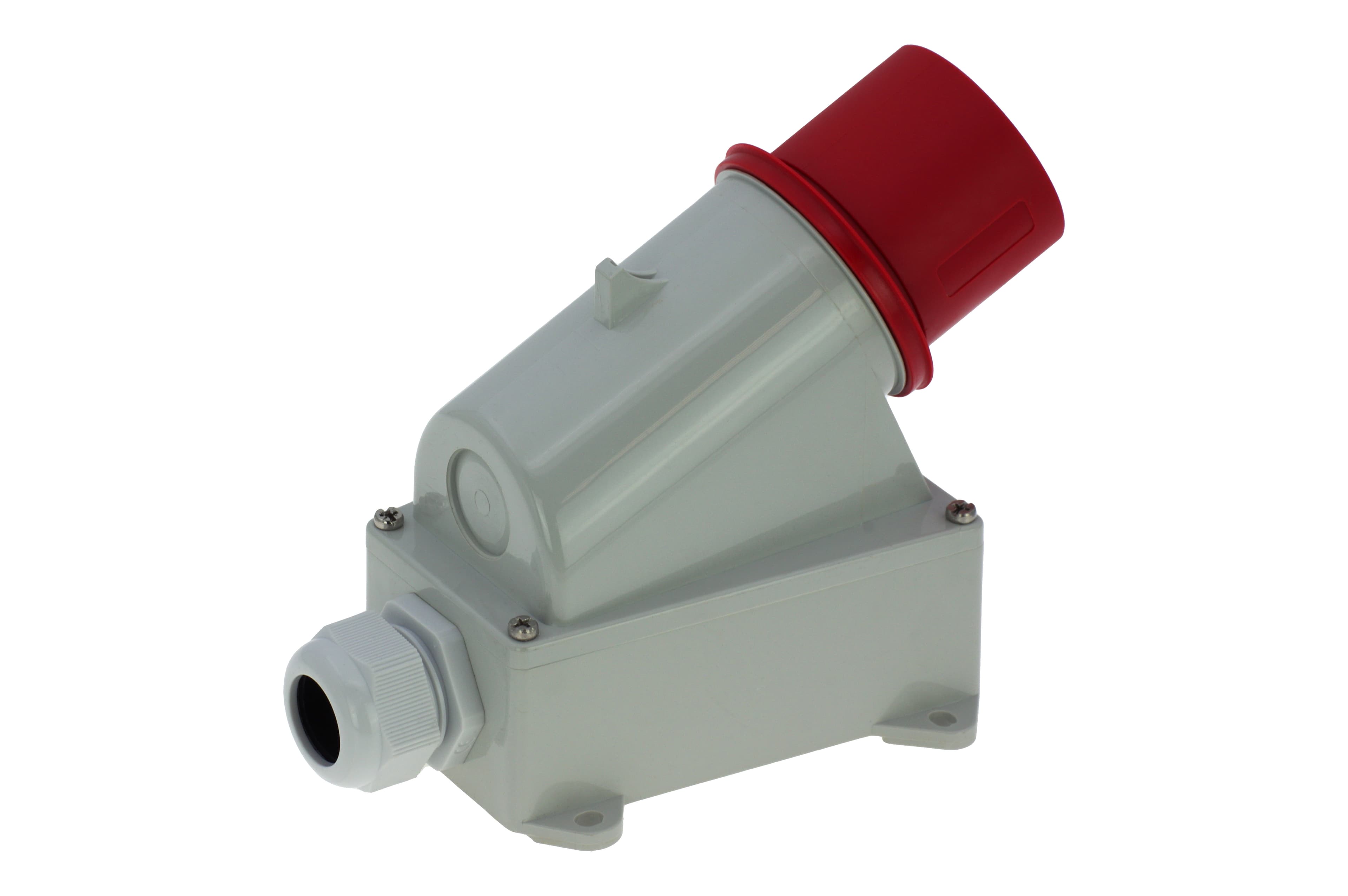 Вилка настенная 32A/400V/3P+E/IP44