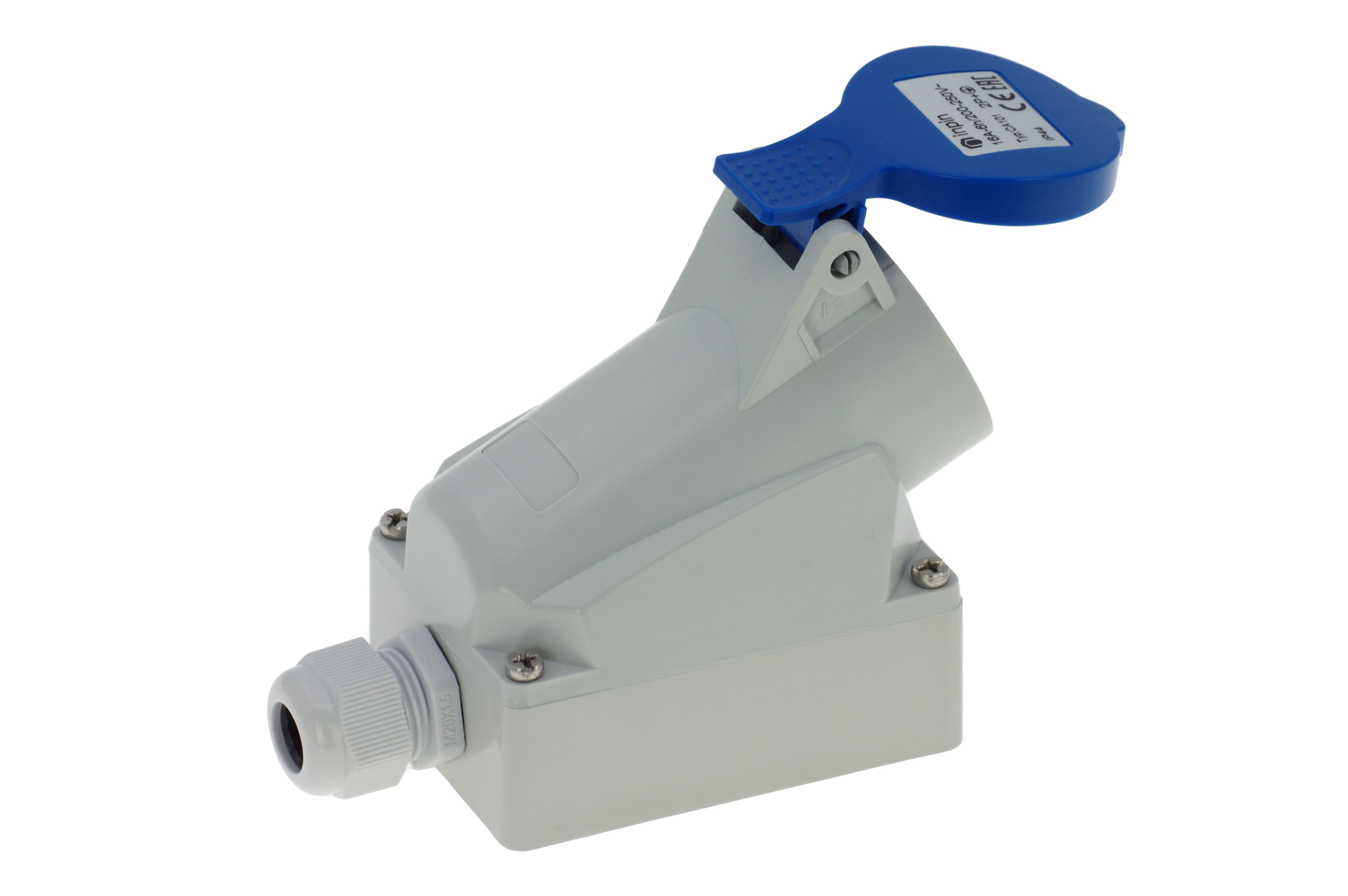 Розетка настенная 16A/230V/1P+N+E/IP44