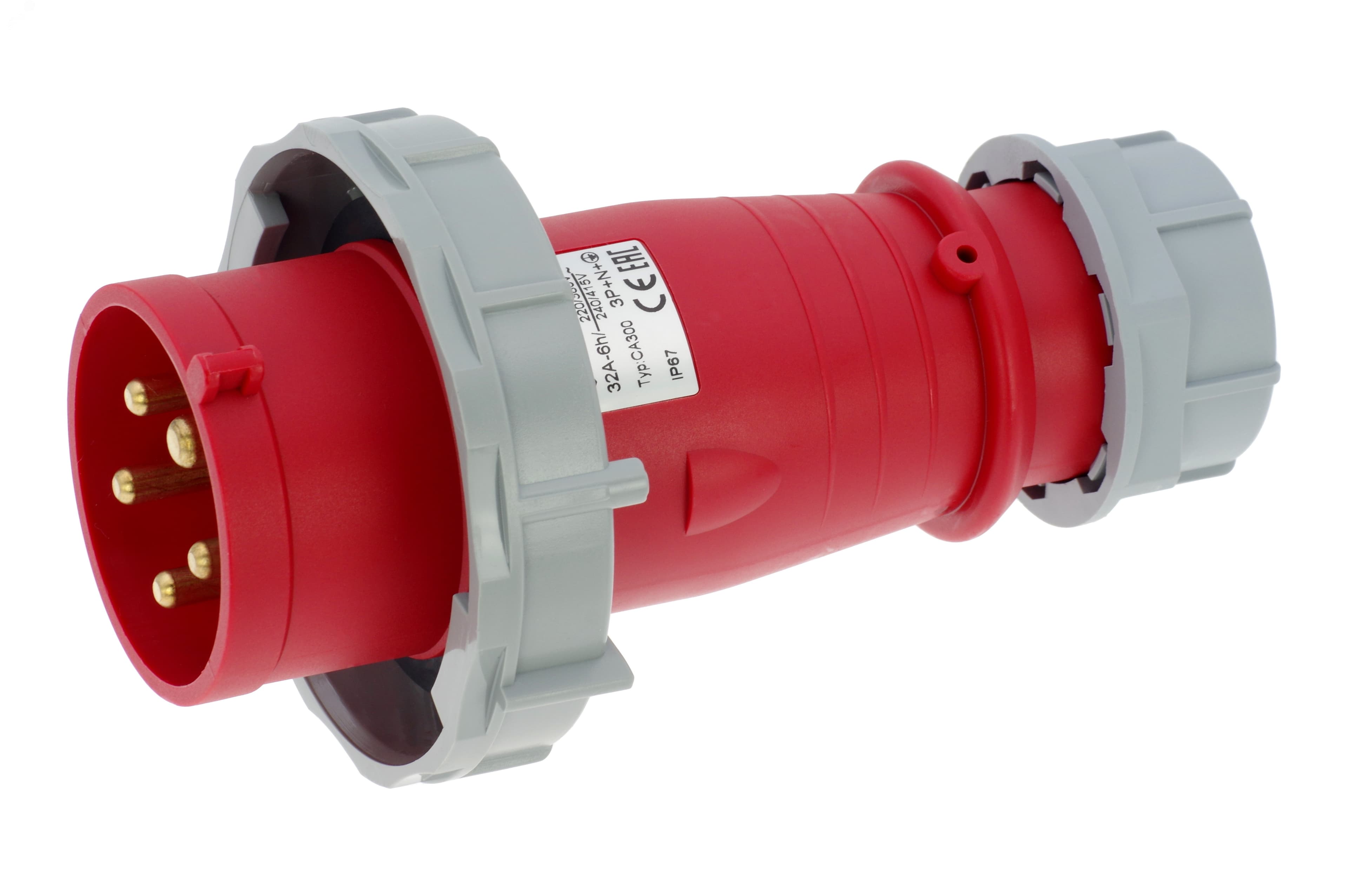 Вилка кабельная 32A/400V/3P+N+E/IP67