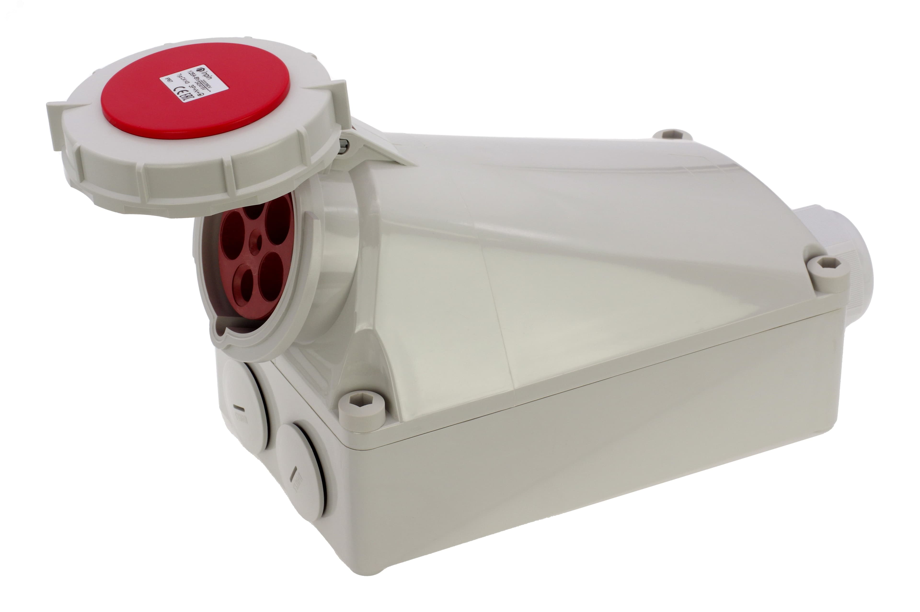 Розетка настенная 125A/400V/3P+N+E/IP67
