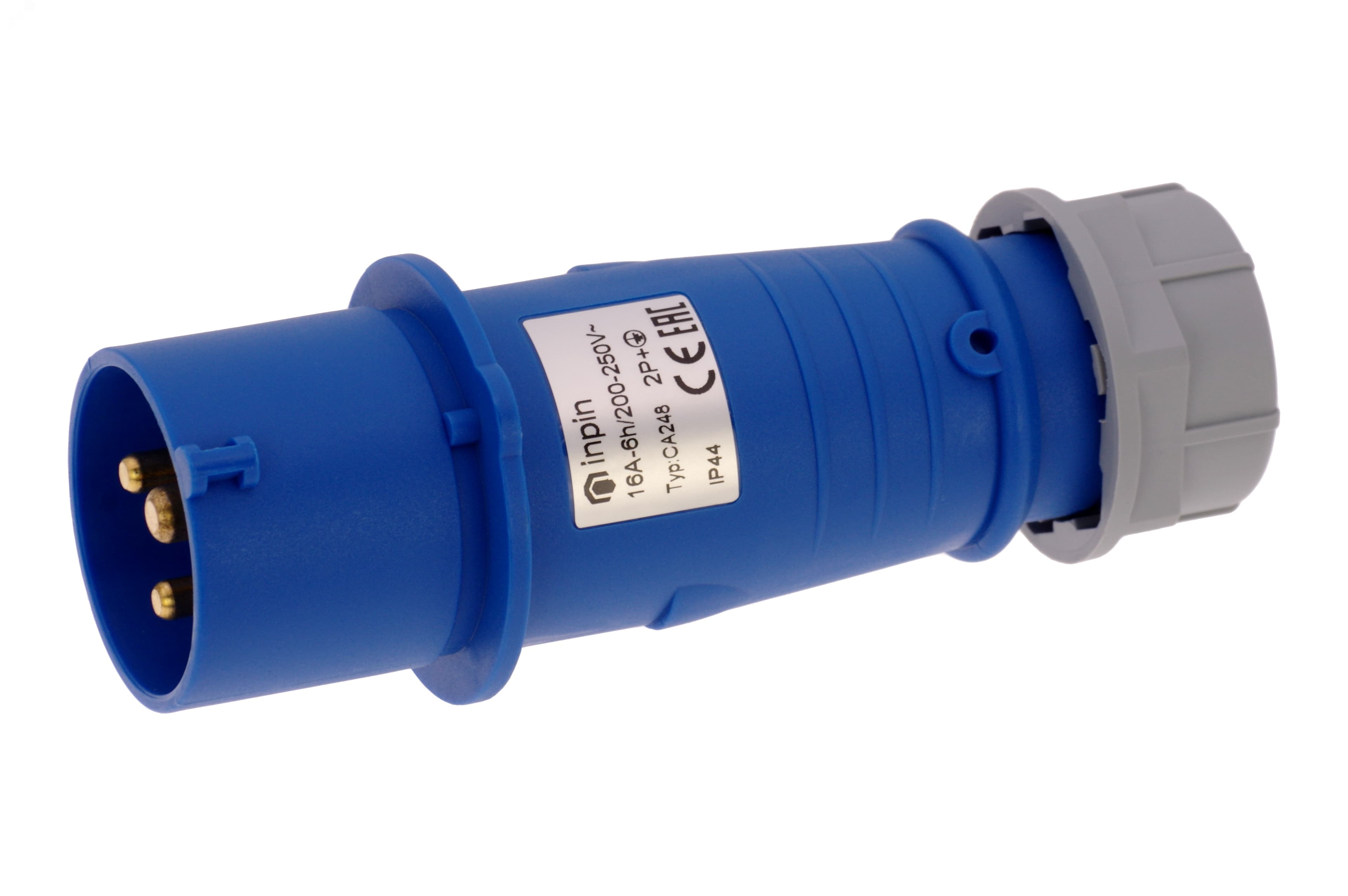 Вилка кабельная 16A/230V/1P+N+E/IP44