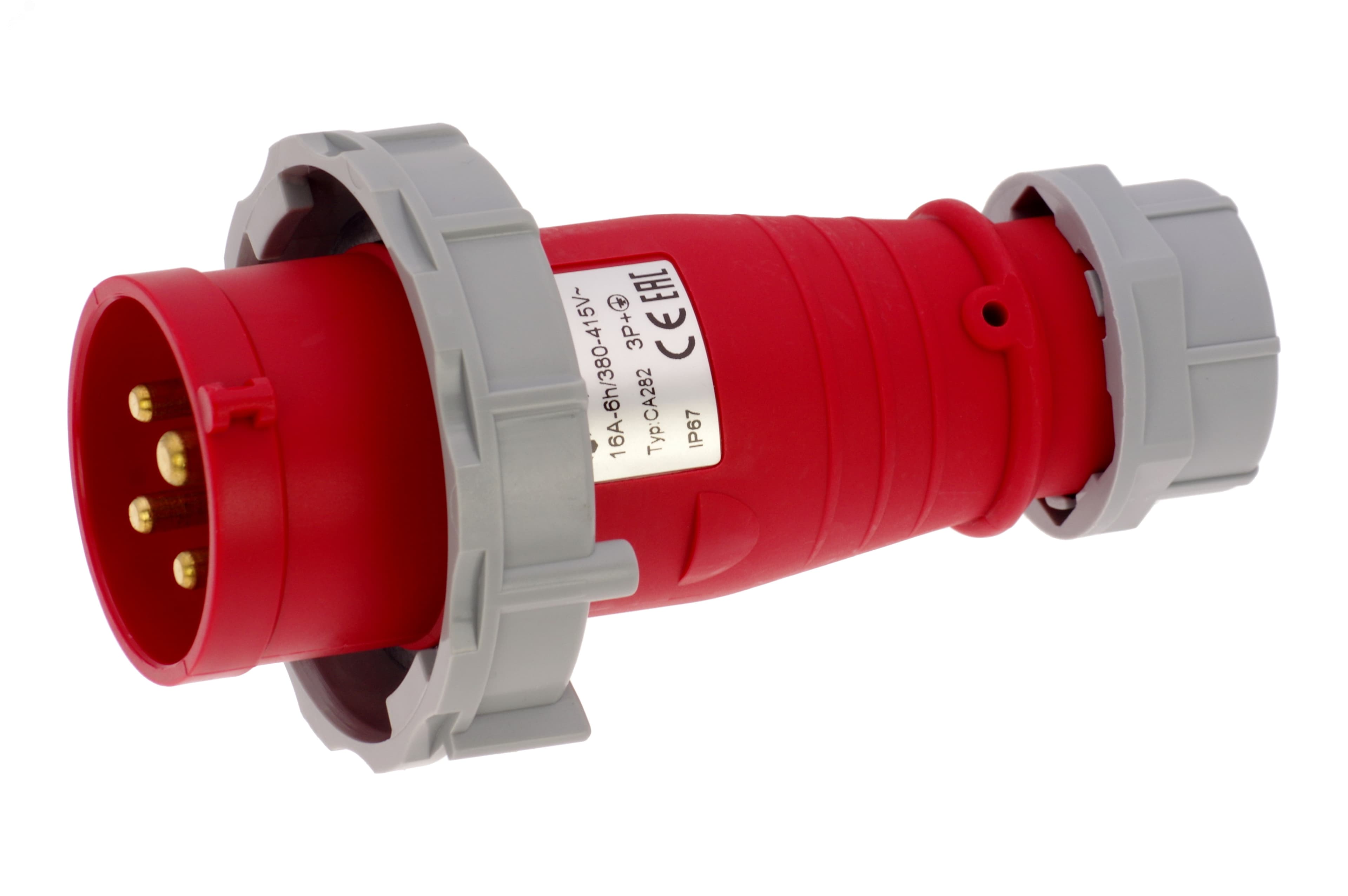 Вилка кабельная 16A/400V/3P+E/IP67