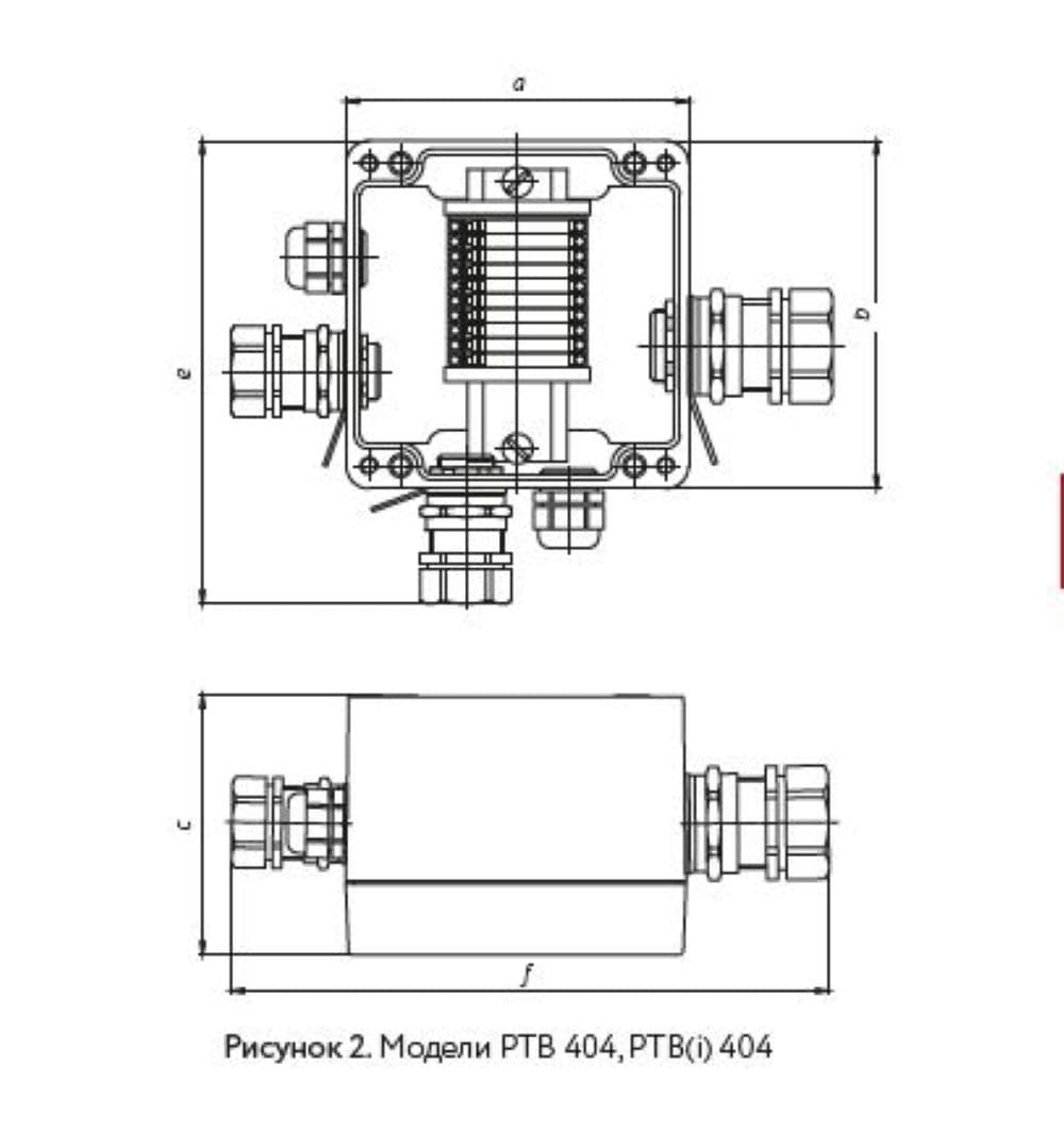 Коробка соединительная РТВ 404(П)-1Б/3П