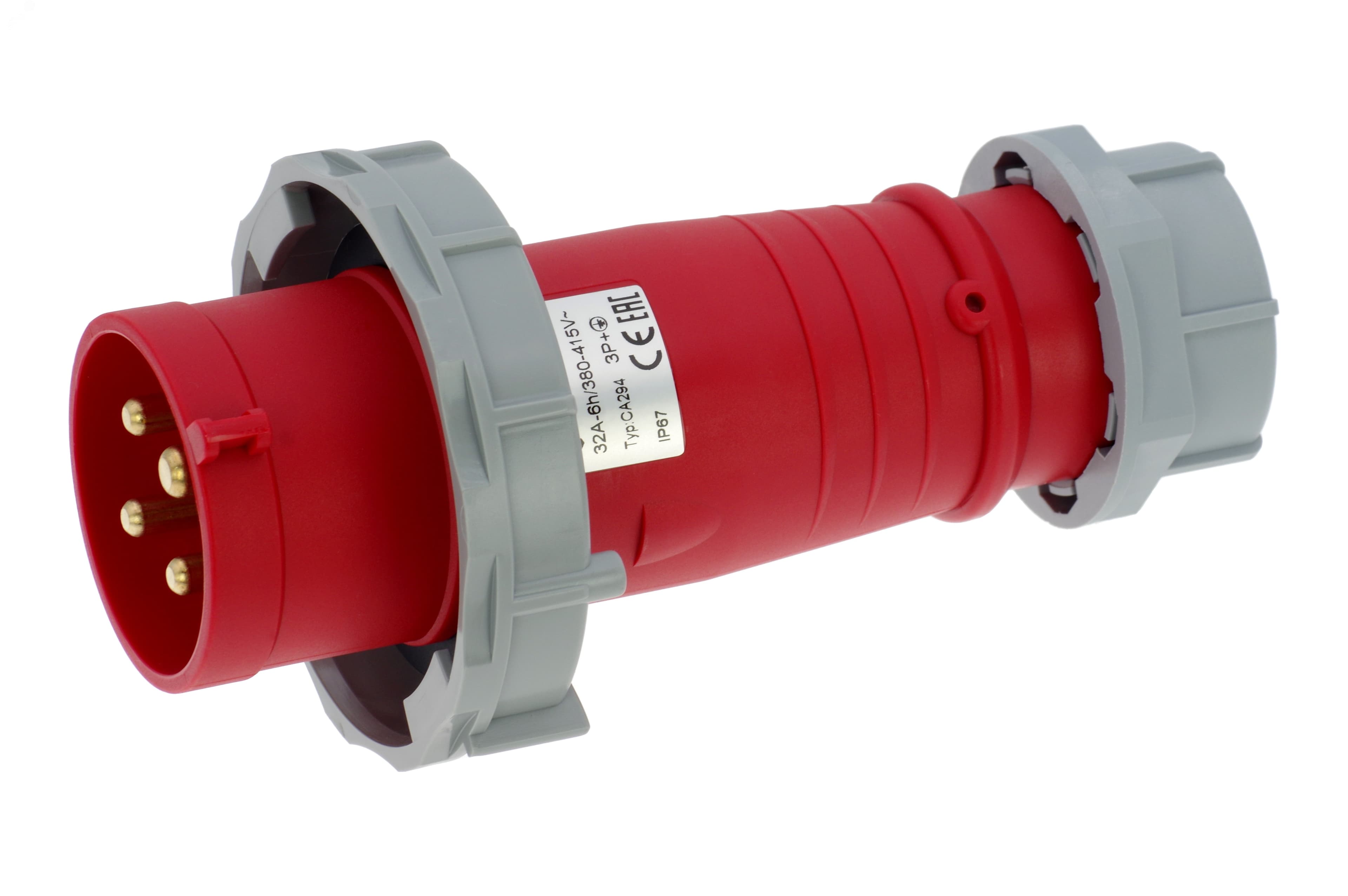 Вилка кабельная 32A/400V/3P+E/IP67