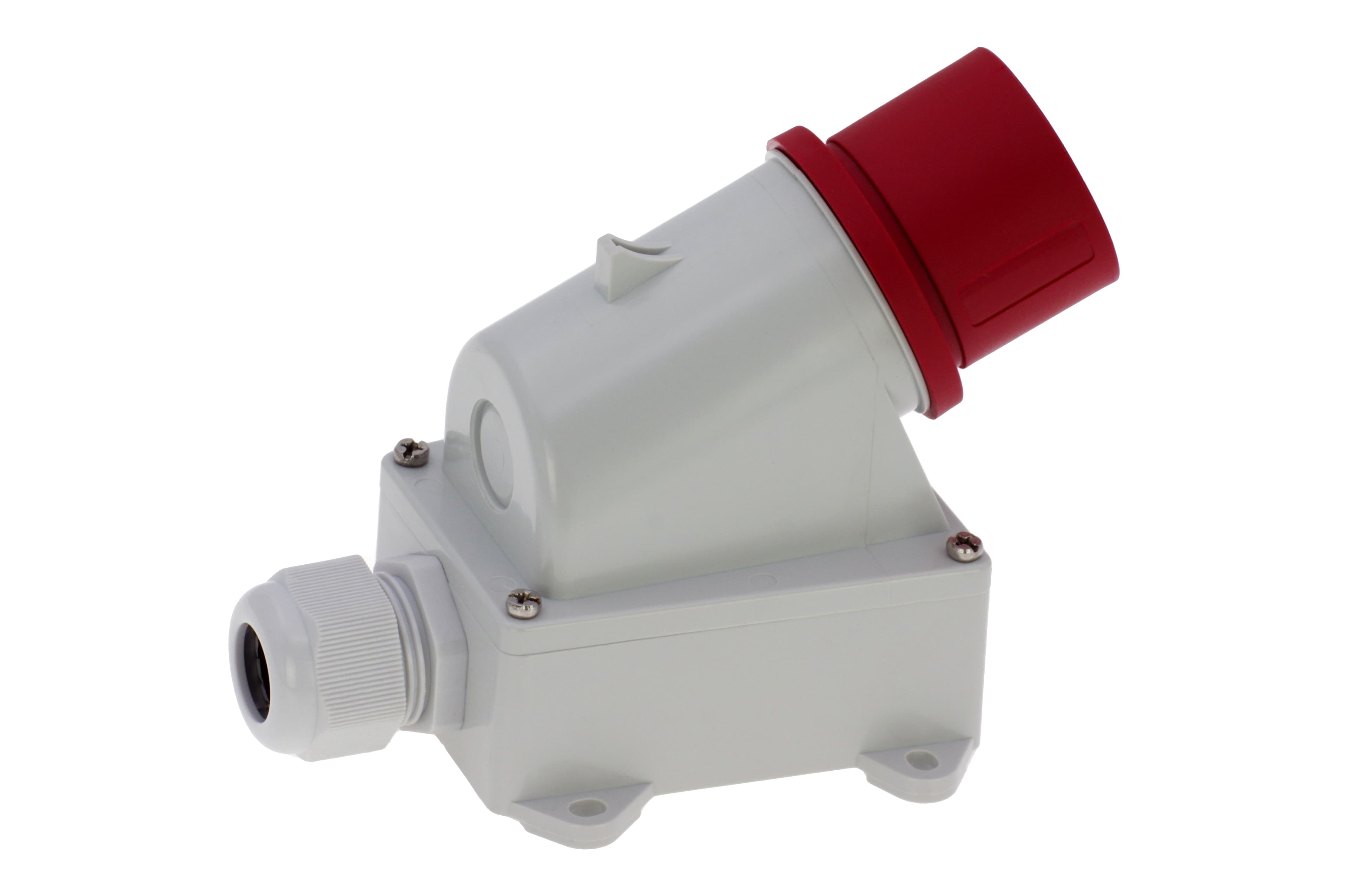 Вилка настенная 16A/400V/3P+E/IP44