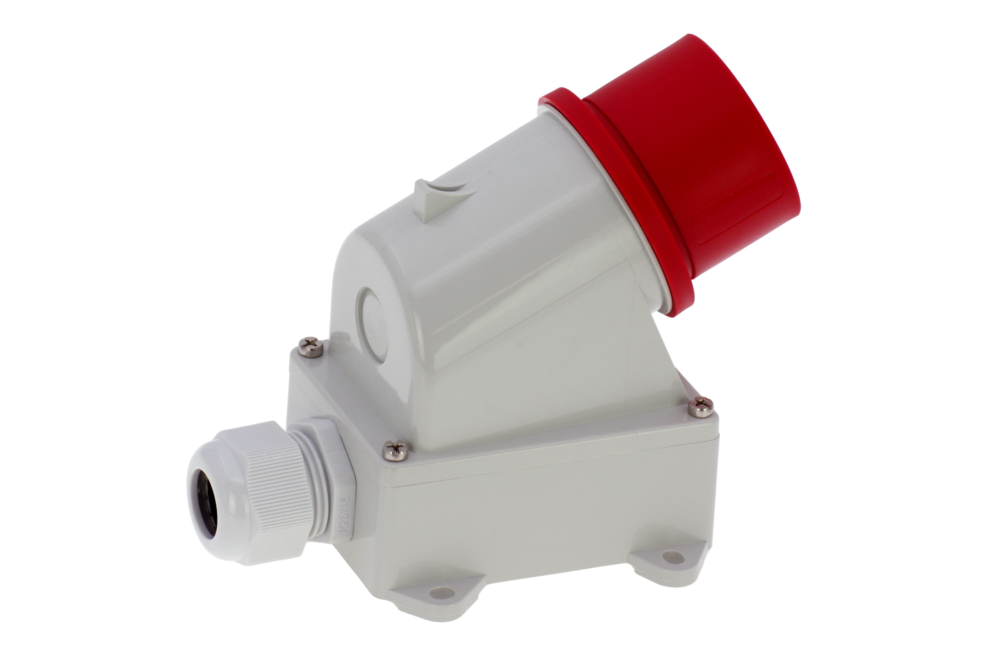 Вилка настенная 16A/400V/3P+N+E/IP44