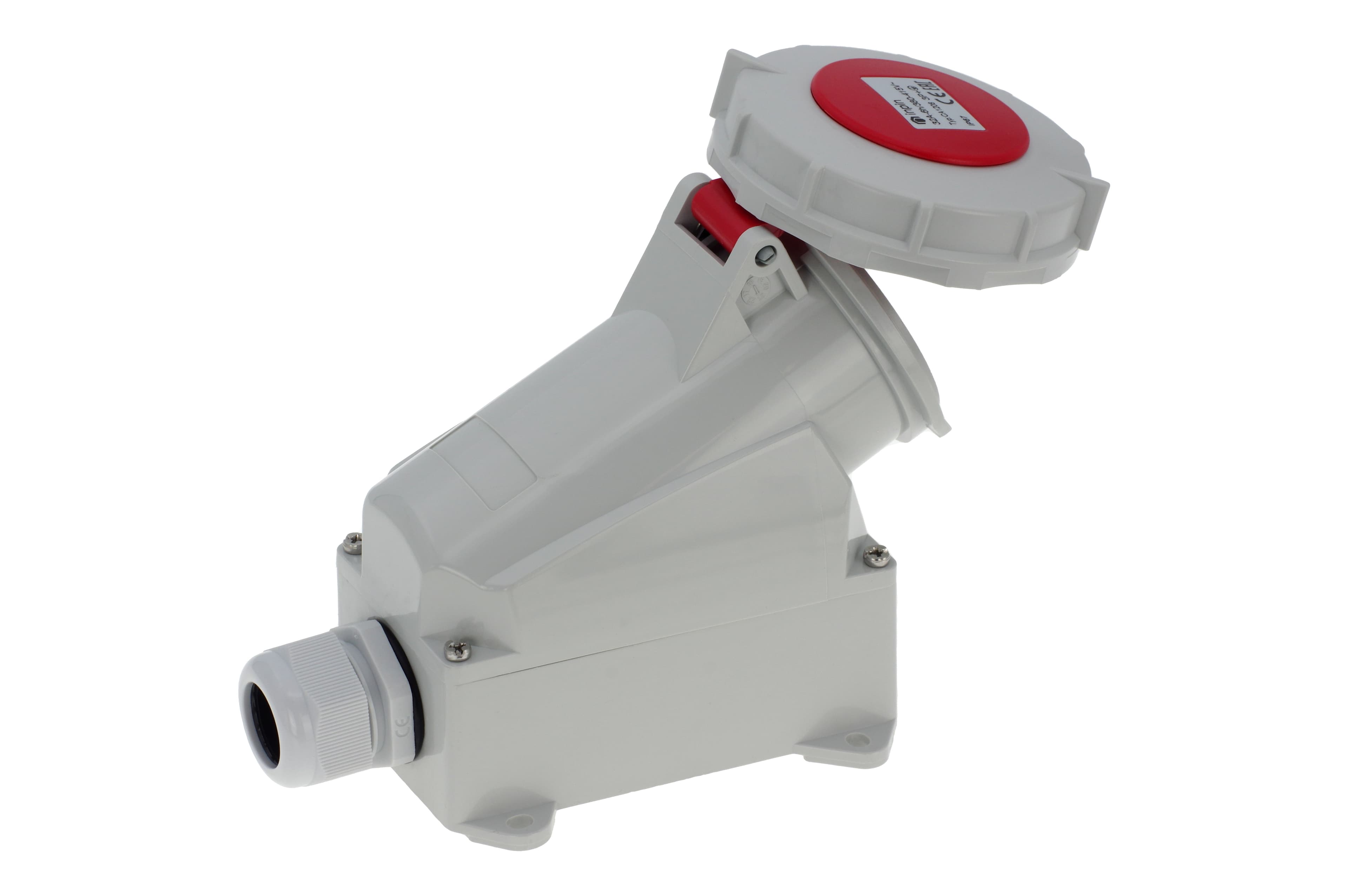 Розетка настенная 32A/400V/3P+E/IP67