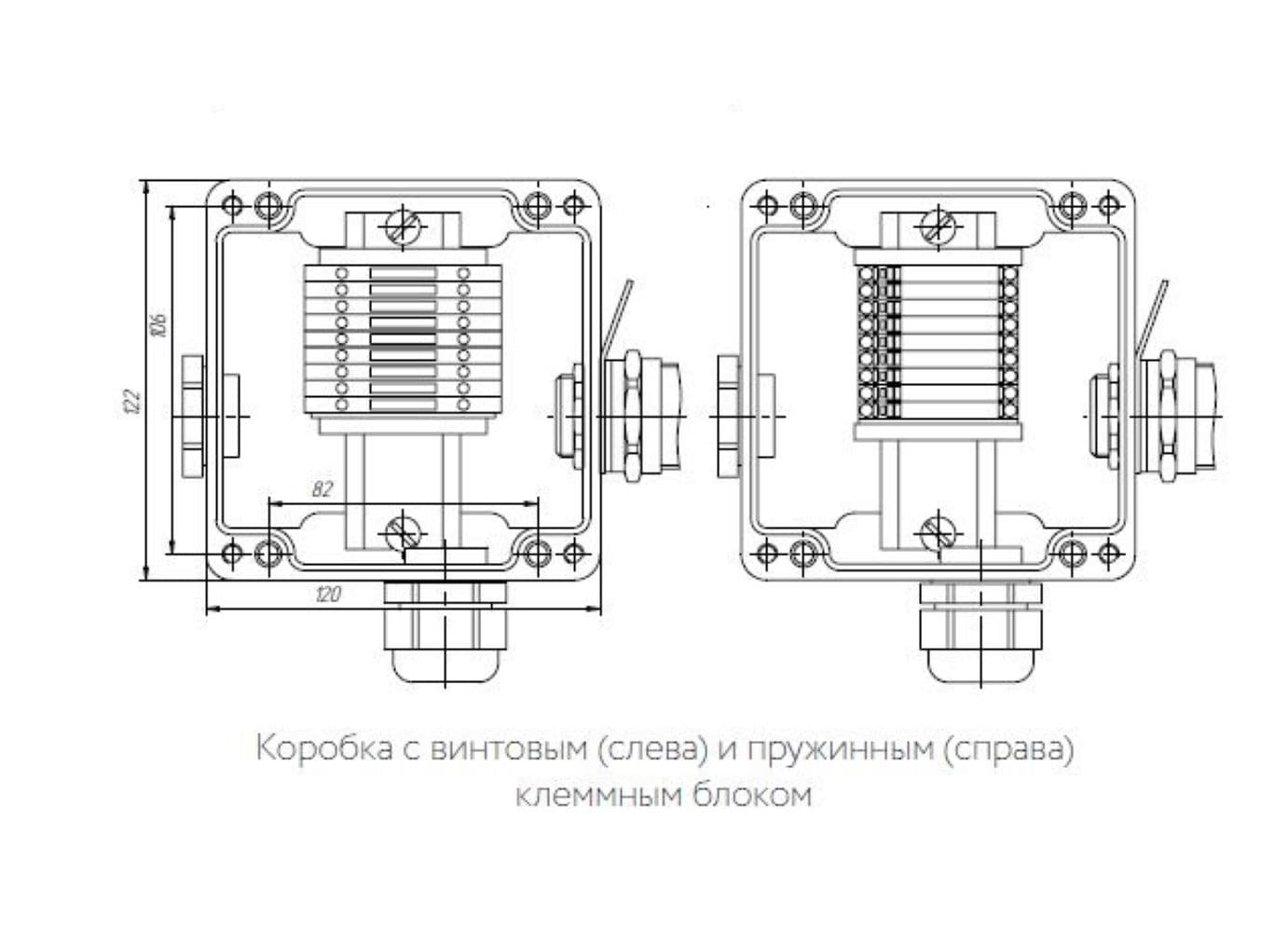 Коробка соединительная РТВ 404-1П/0/ДР