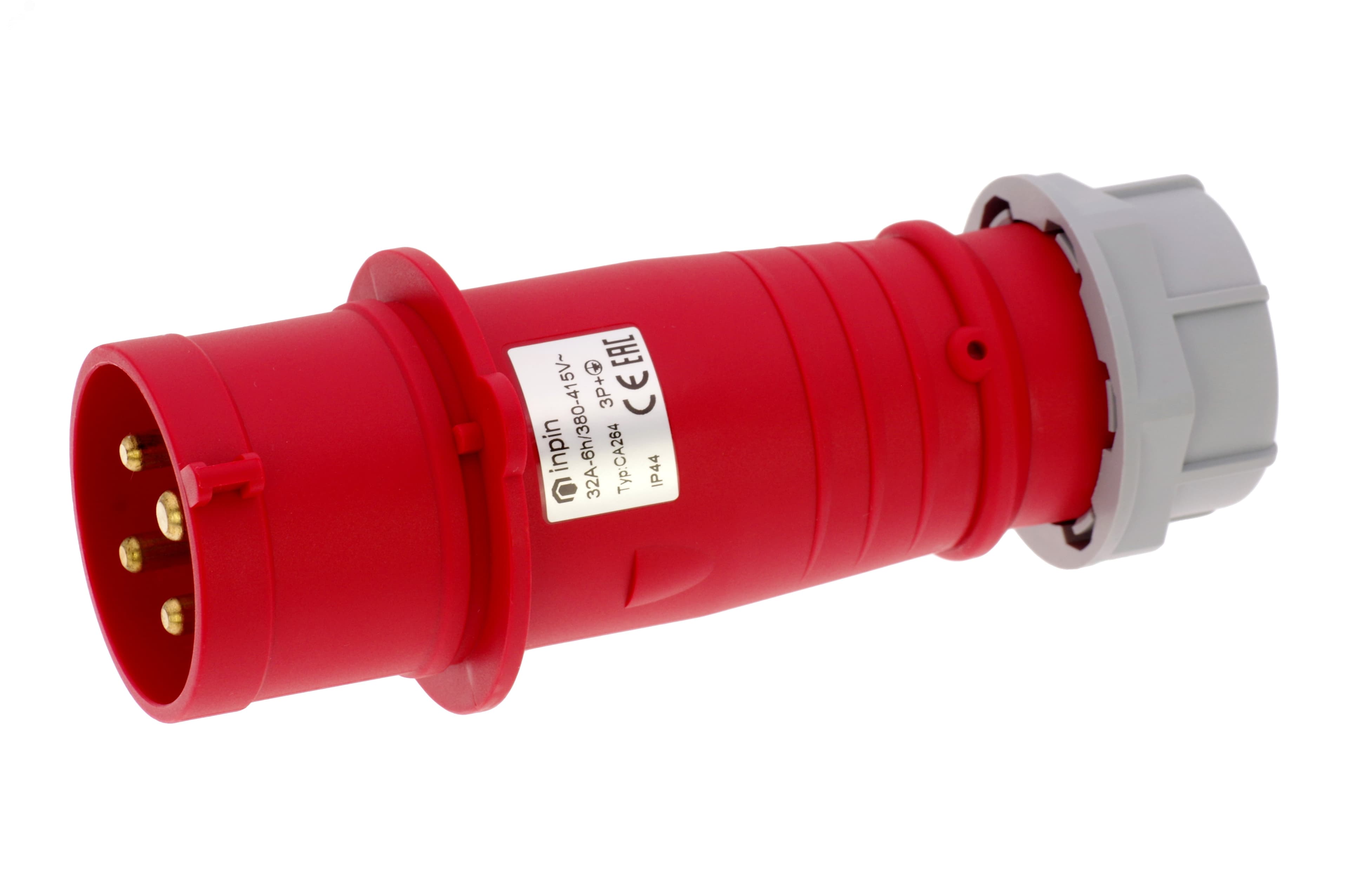 Вилка кабельная 32A/400V/3P+E/IP44