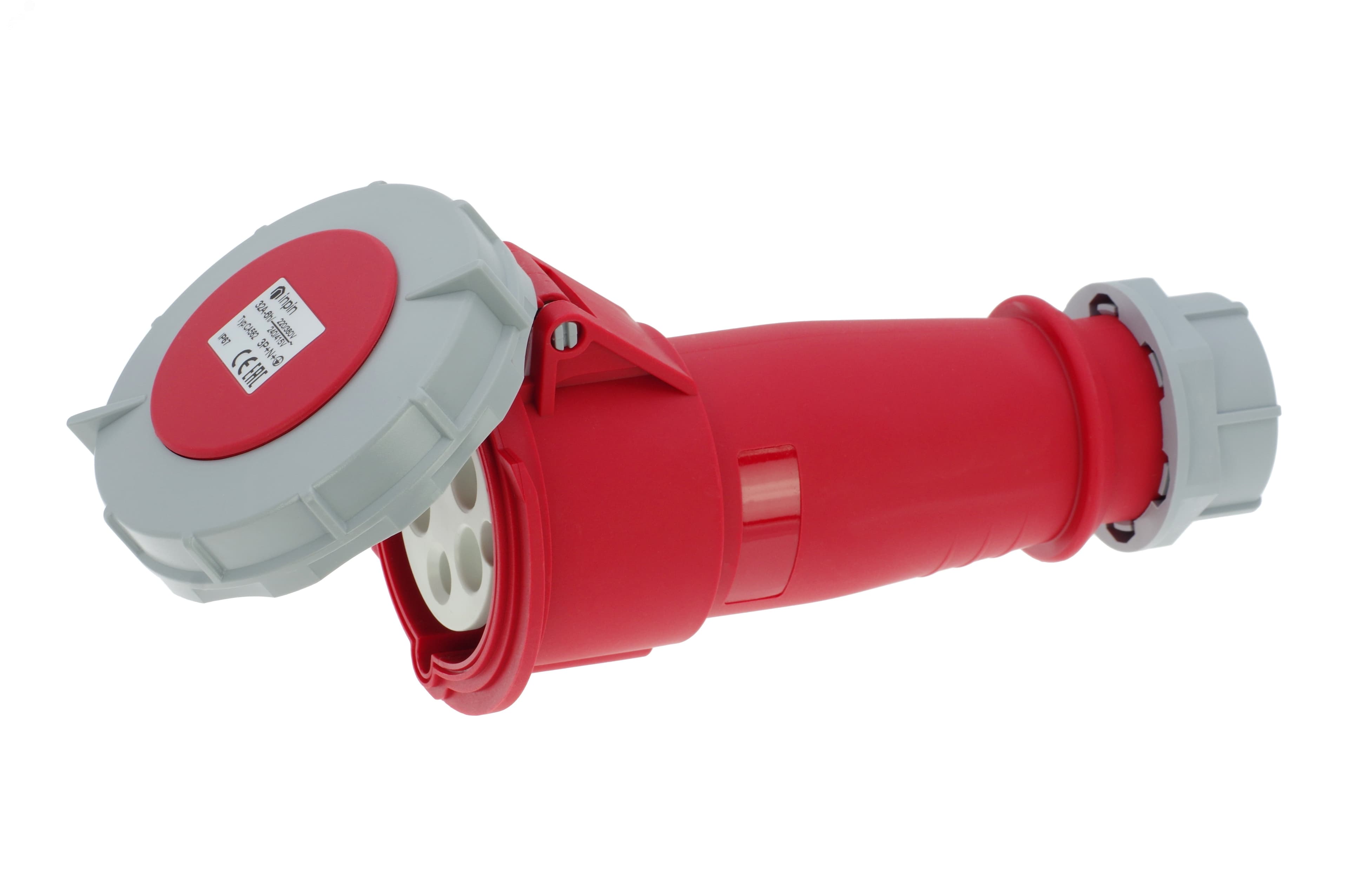 Розетка кабельная 32A/400V/3P+N+E/IP67