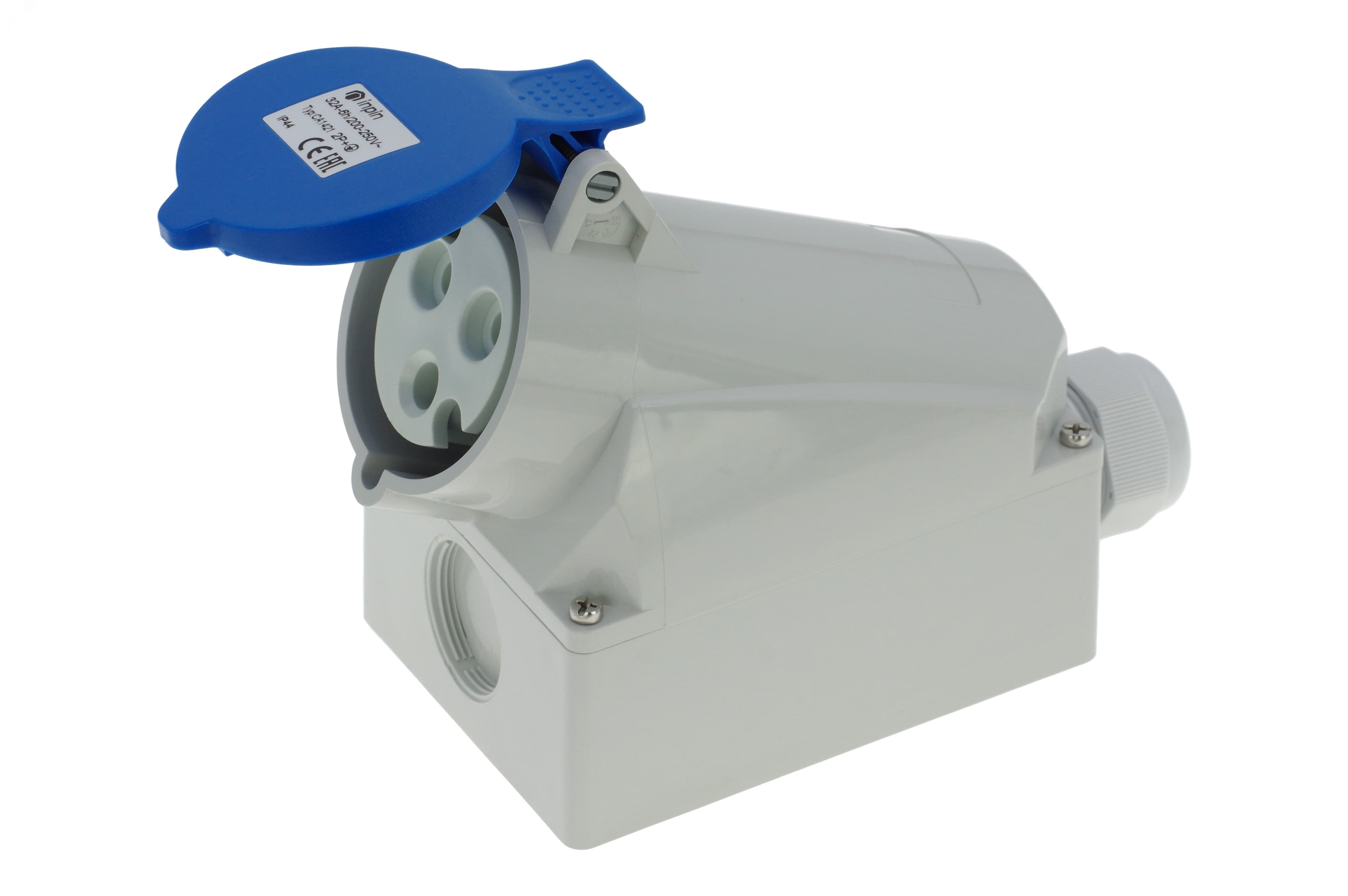 Розетка настенная 32A/230V/1P+N+E/IP44