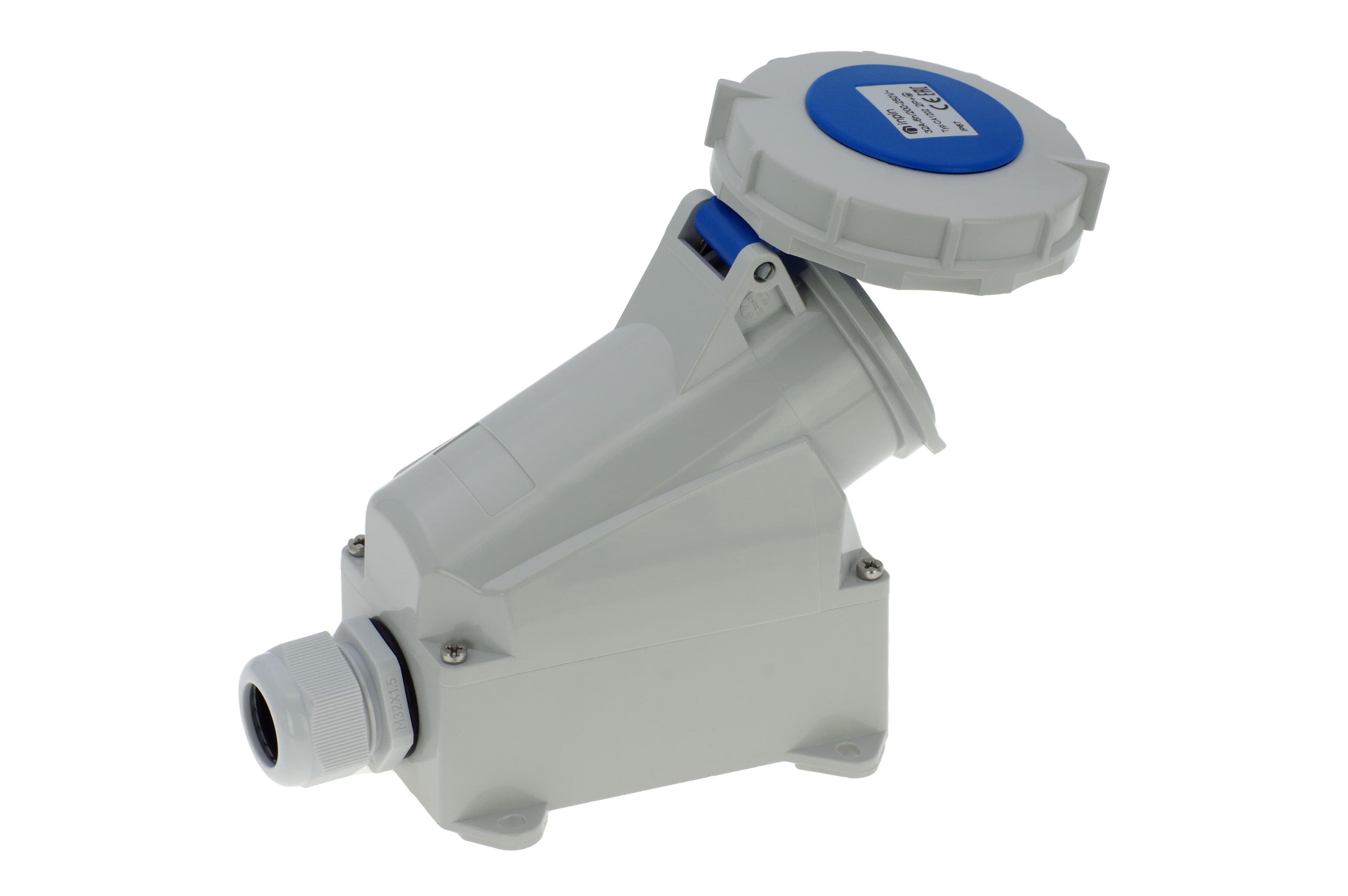 Розетка настенная 32A/230V/1P+N+E/IP67