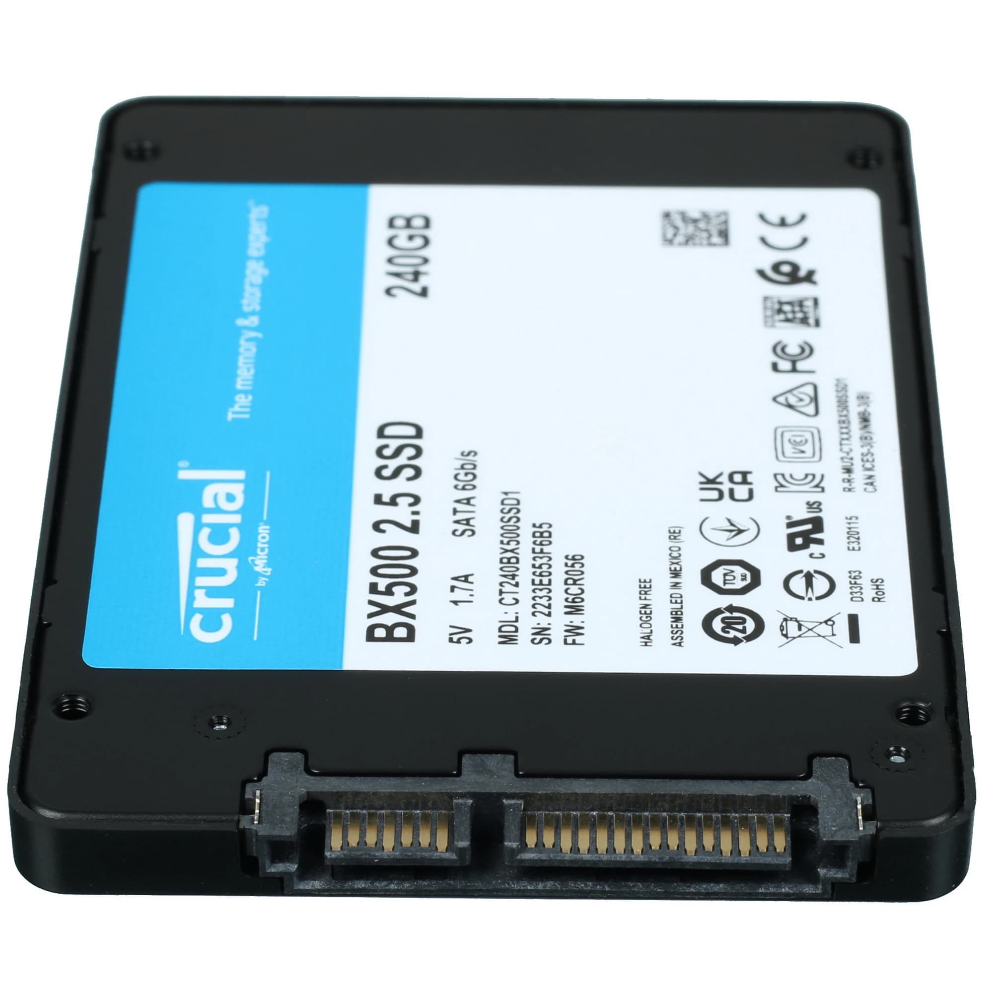 Накопитель SSD 2.5'' 240 Гб, SATA III, 3D TLC NAND, 540/500 Мб/с
