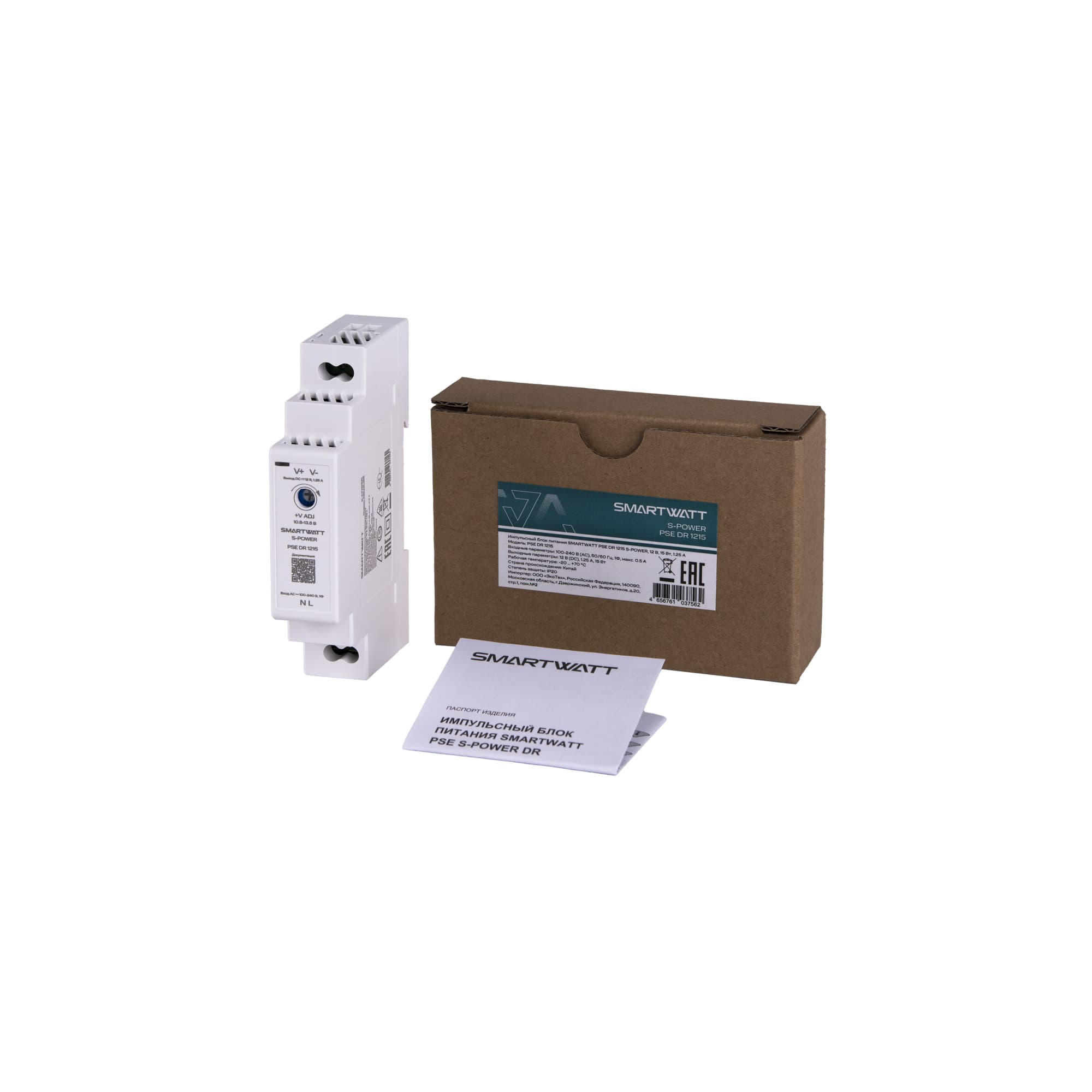 Блок питания 12В, 15 Вт PSE DR 1215 S-POWER