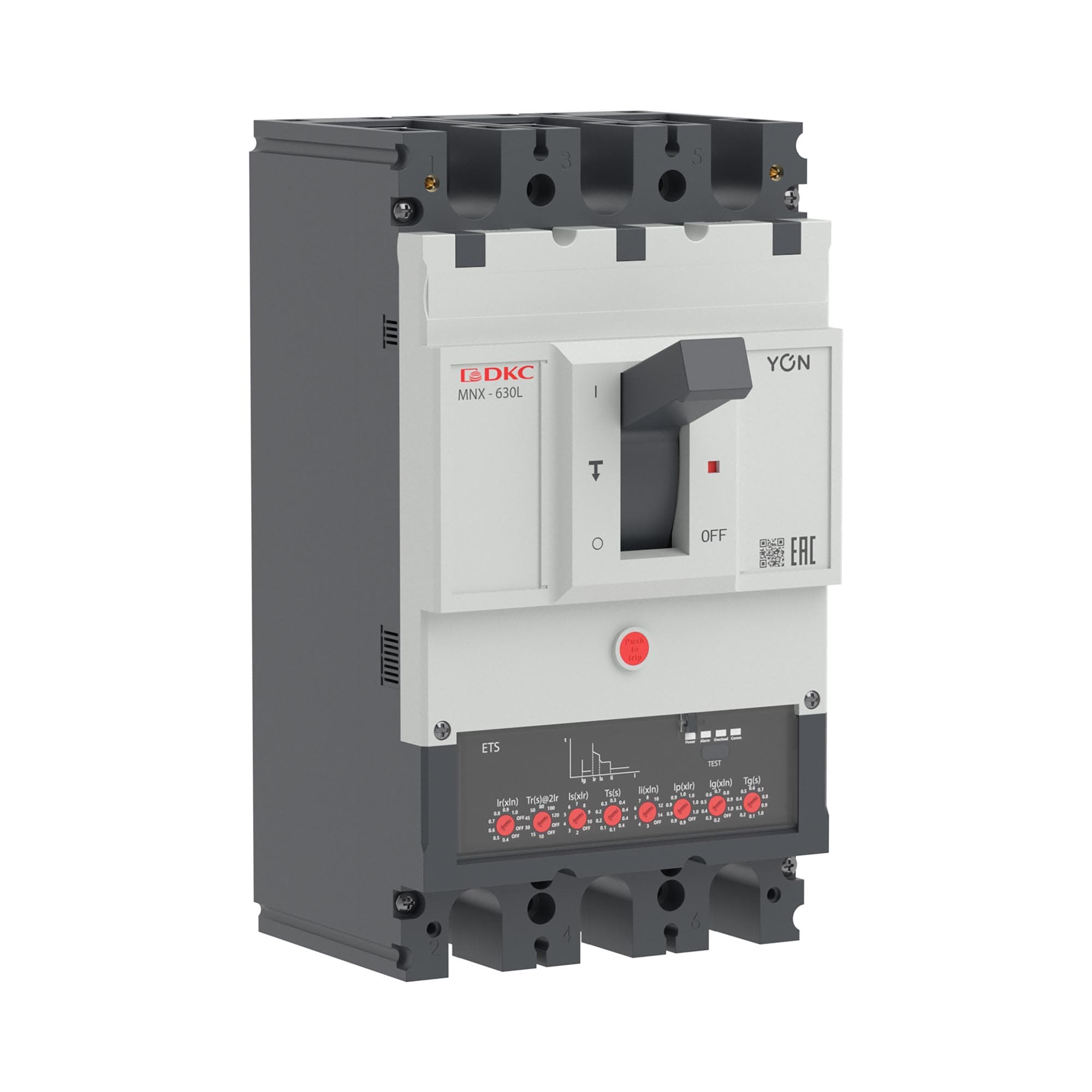 Выключатель автоматический YON pro MNX630L 3P 630 A 70 kA при AC415V расц. ETS