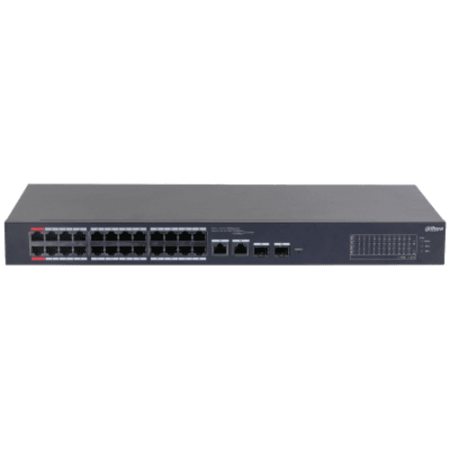 Коммутатор управляемый с обл. упр. 24x100Мбит/с (RJ45 с PoE+), 2x1Гбит/с (Combo) 240Вт