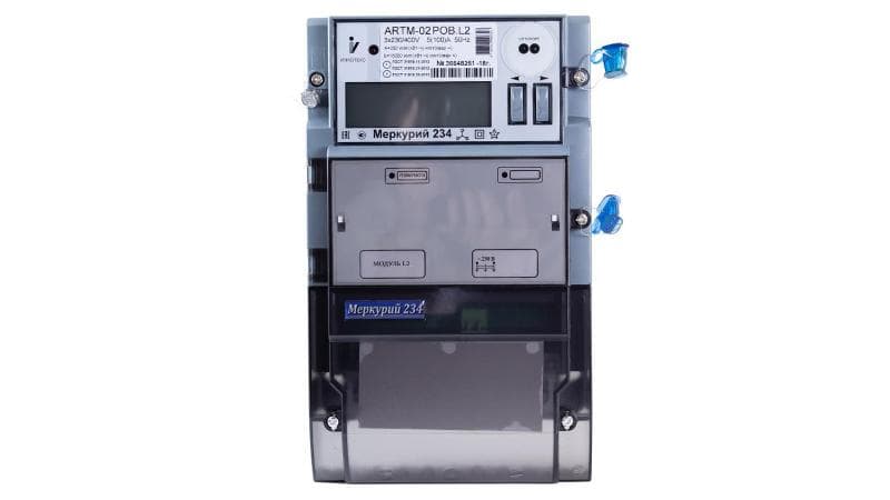 Счетчик Меркурий 234 ARTX2-02 PBR 5-100A/400В (мнтар.) ЖКИ (монт. пл.)