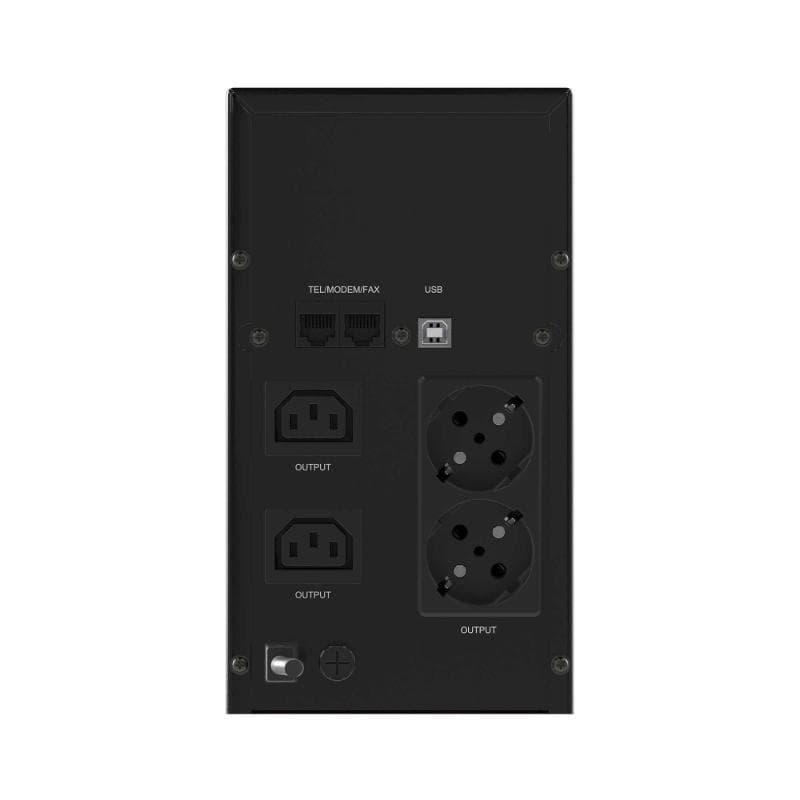 ИБП Info LCD, 2000 ВА, IEC (2), Schuko (2), USB + RJ45