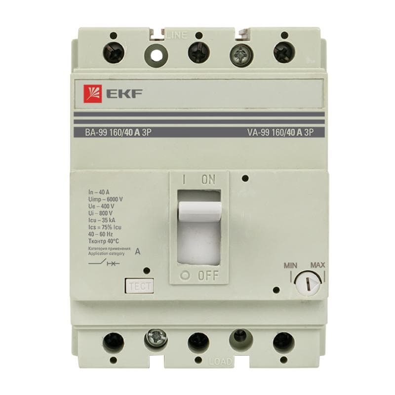 Выключатель автоматический ВА-99 160/40А 3P 35кА EKF PROxima