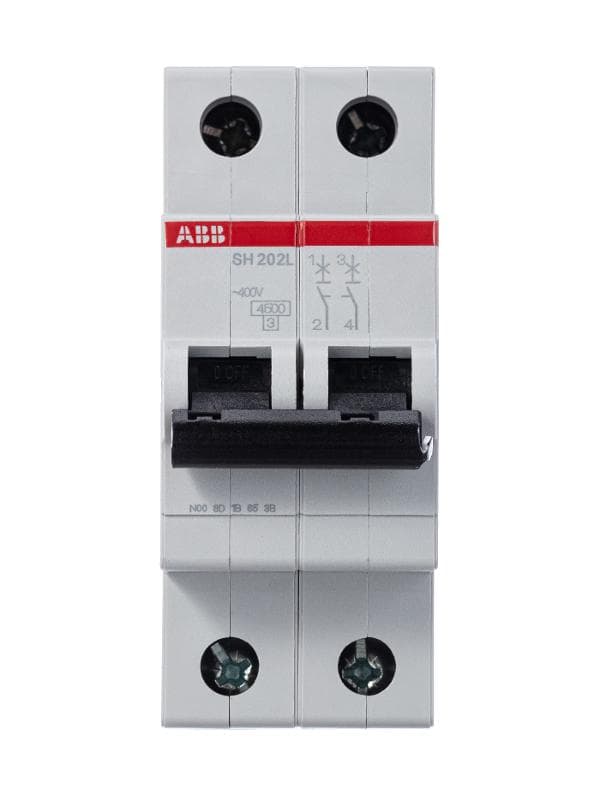 Выключатель автоматический двухполюсный SH202L 6А C 4,5кА (SH202L C6)