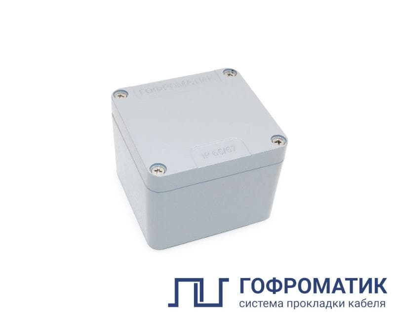 Коробка ответвительная алюминиевая 100х100х61 IP66/IP67  пустая