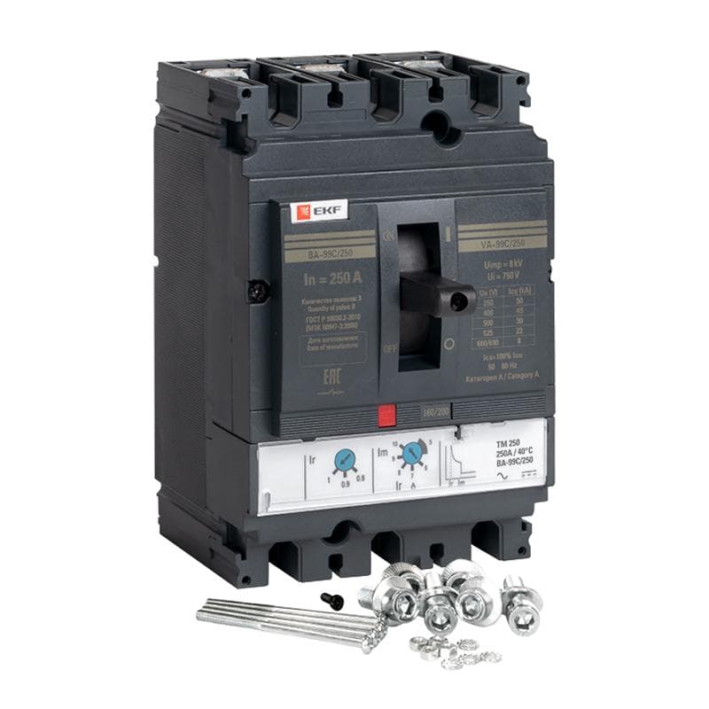 Выключатель автоматический ВА-99C (Compact NS) 250/250А 3P 45кА EKF PROxima