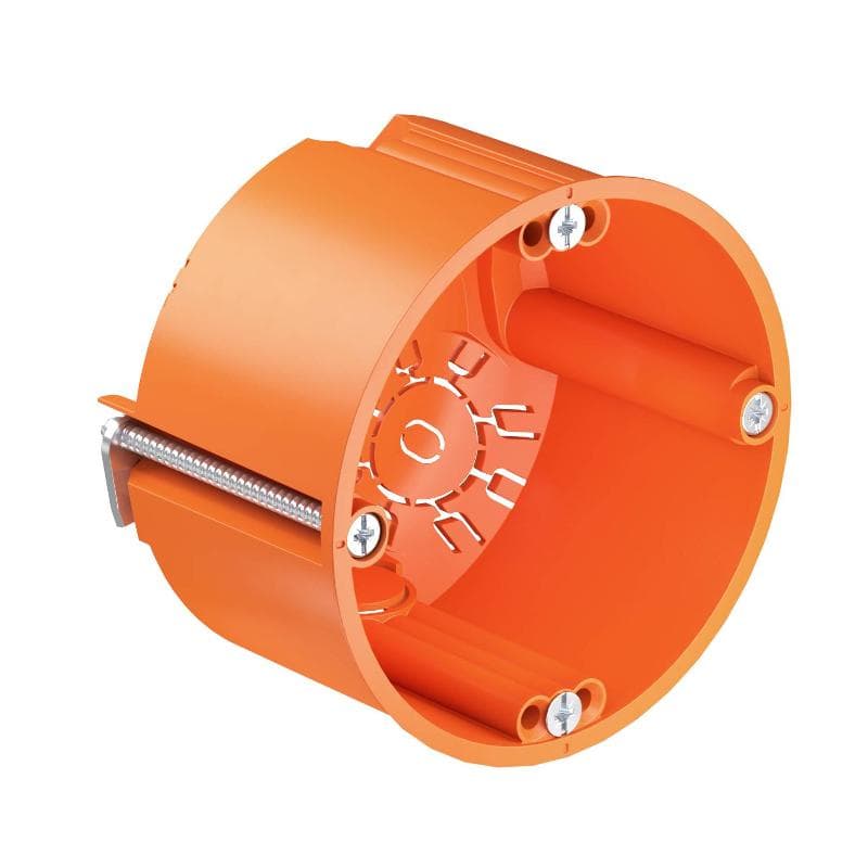 Коробка монтажная для полой стены 68х47 мм, D68mm, H47 mm, без галогена, IP30, 6 вводов (HG 47)
