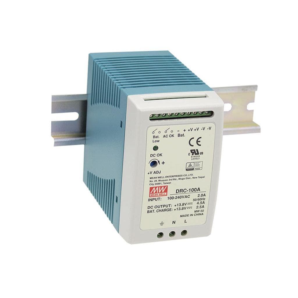 Блок питания AC-DC с функцией UPS, 180Вт, вход 90-264В АС,127-370В DC, выход 1: 13.8В,0-7 (4.5 ном.) А, выход зарядного устройства 13.8В,2.5А, в корпусе