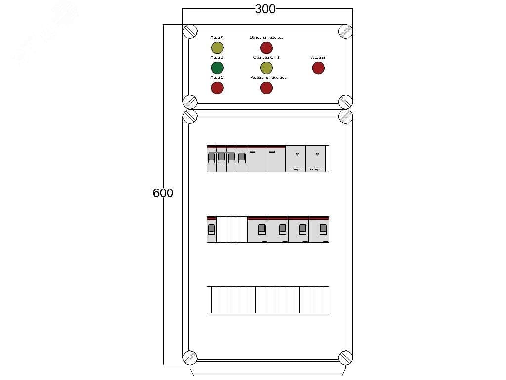 Щит управления электрообогревом DEVIBOX FHR 2x2800 D330 (в комплекте с терморегулятором и датчиком температуры)
