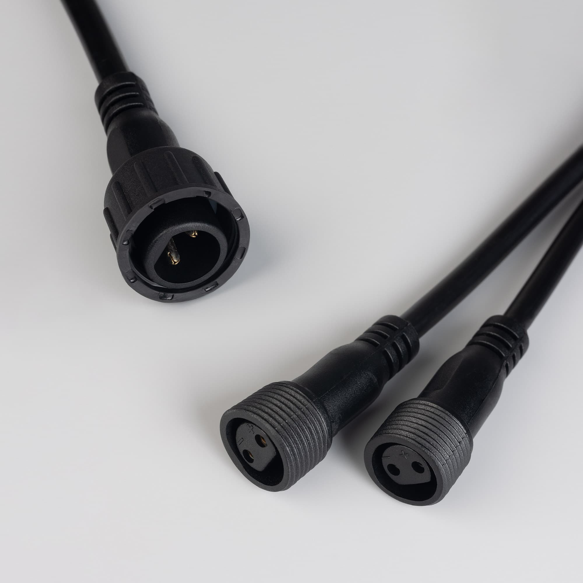 Коннектор питания ARD-CLASSIC-SYNC-RGB Black (230V, 2 ports) (ARDCL, Закрытый)