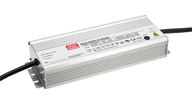Источник питания AC-DC, 320.3Вт, IP67, вход 90…305В AC, 47…63Гц, 127…431В DC, ККМ, выход 152…305В,1050мА, изоляция 3750В AC, в кожухе 252х90х43.8, -40…+70 град, димминг 3 в 1