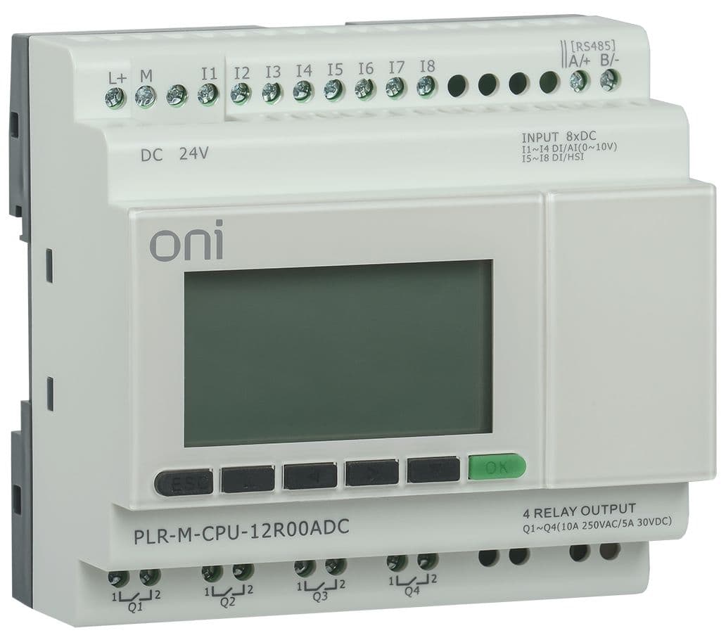 Микро ПЛК PLR-M. CPU DI08/DO04(R) 24В DC