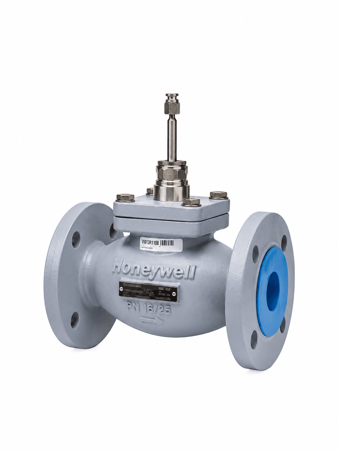 Регулирующий линейный фланцевый клапан DN 15 PN16 Kvs 4.0 (двухходовой 20мм) Honeywell V5016A1069