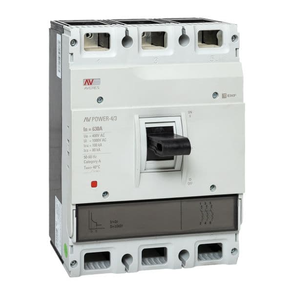 Автоматический выключатель AV POWER-4/3 630А 100kA TR AVERES