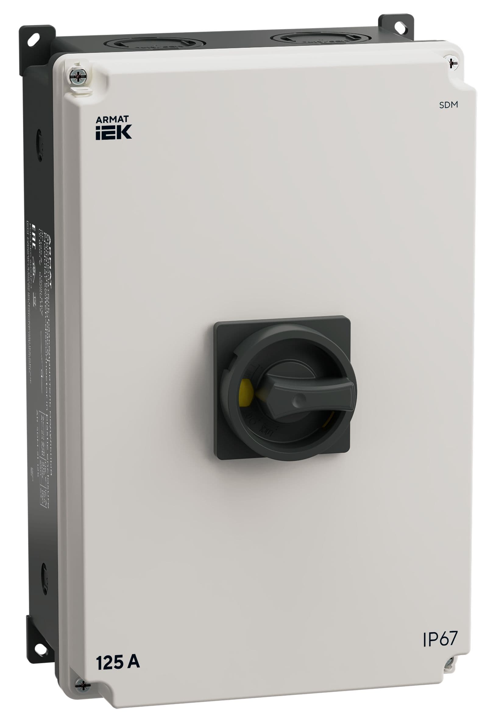 ARMAT Выключатель-разъед. SDM 3P 125А в пл. боксе IP67 IEK
