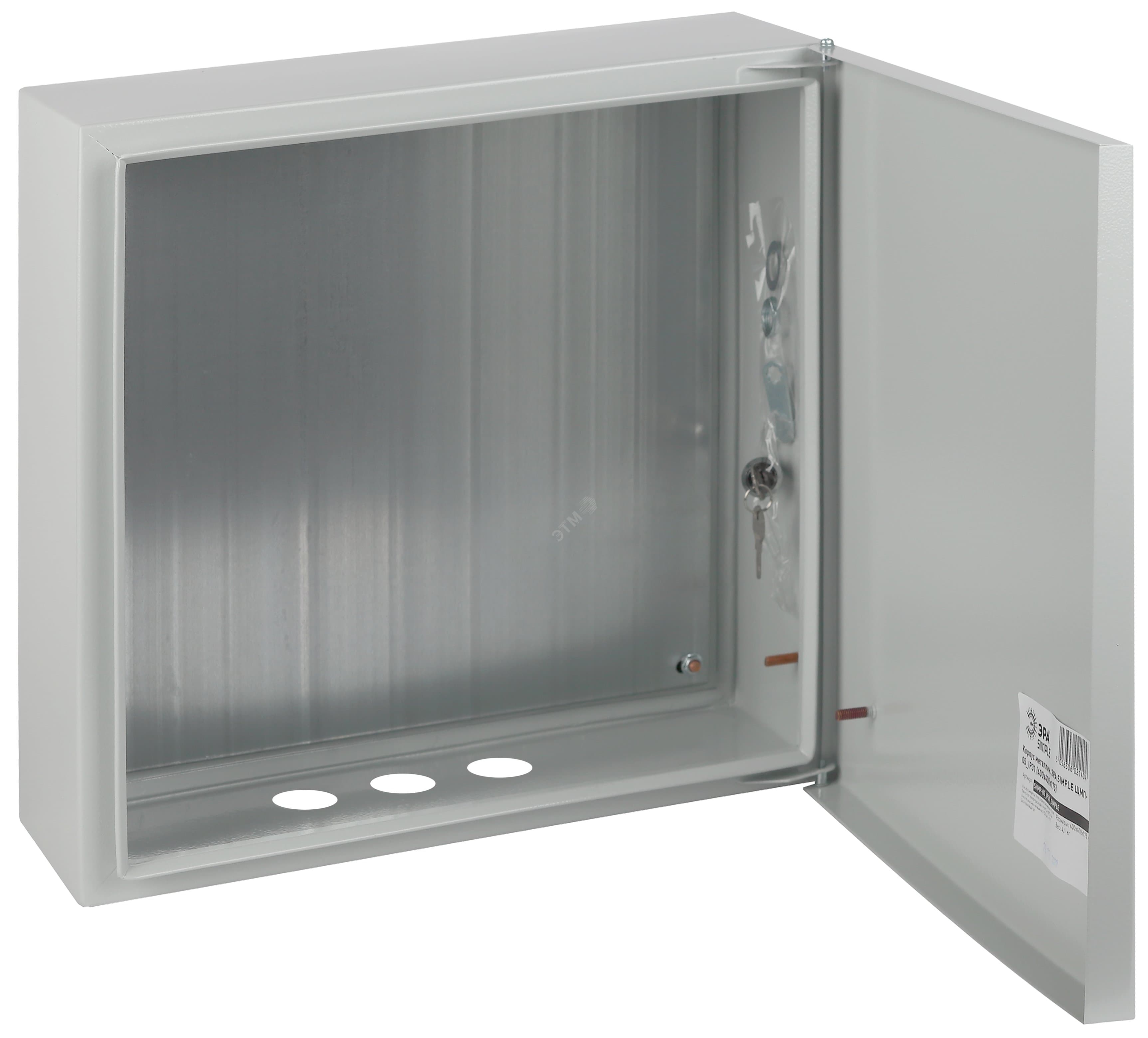 Корпус металлический ЩМП-05 (400х400х175) IP31 УХЛ3 серый SIMPLE