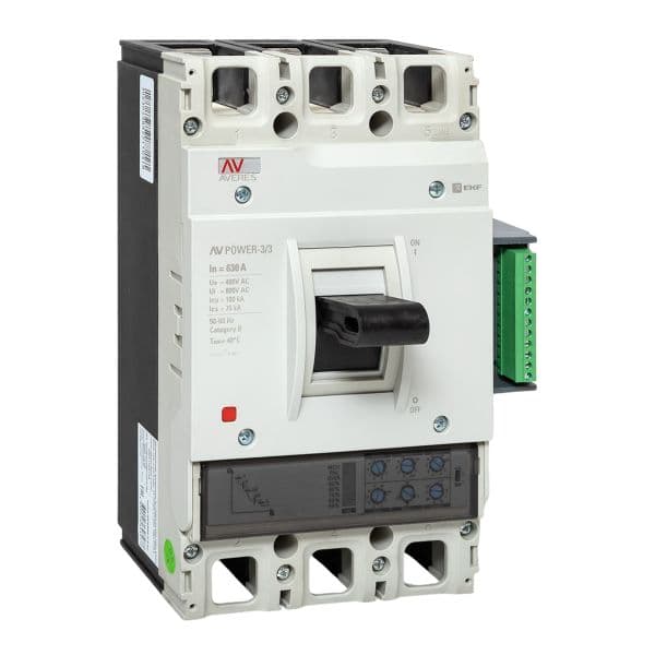 Автоматический выключатель AV POWER-3/3 630А 100kA ETU2.2 AVERES