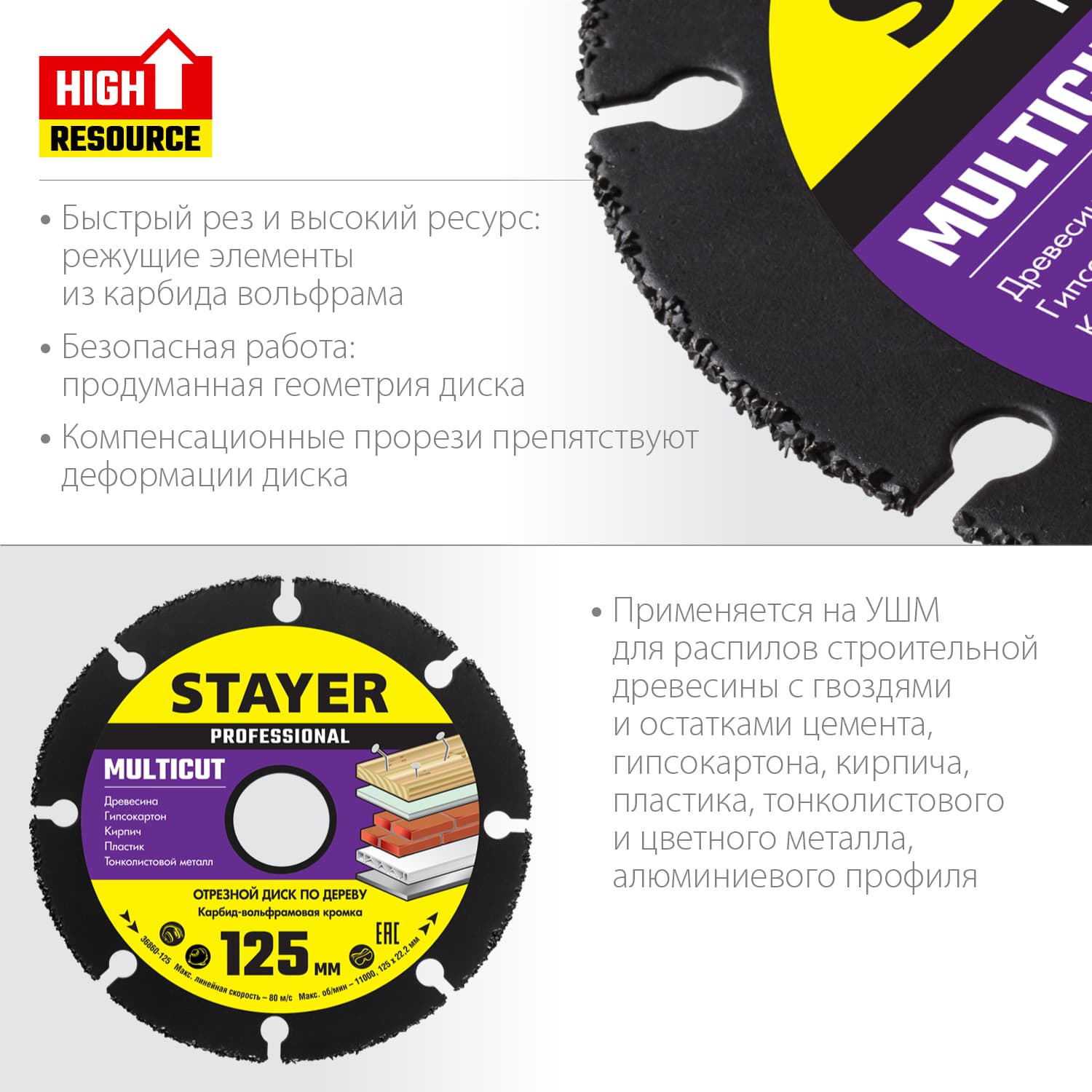 Диск отрезной Multicut 125х22