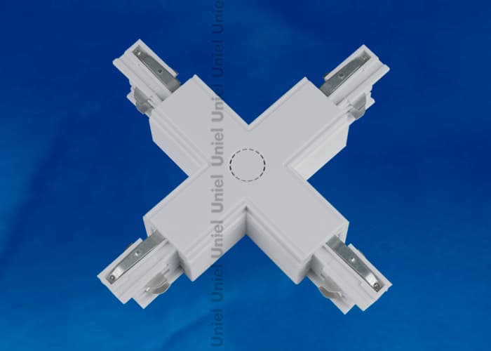 Соединитель для шинопроводов Х-образный серебряный UBX-A41 SILVER 1 POLYBAG