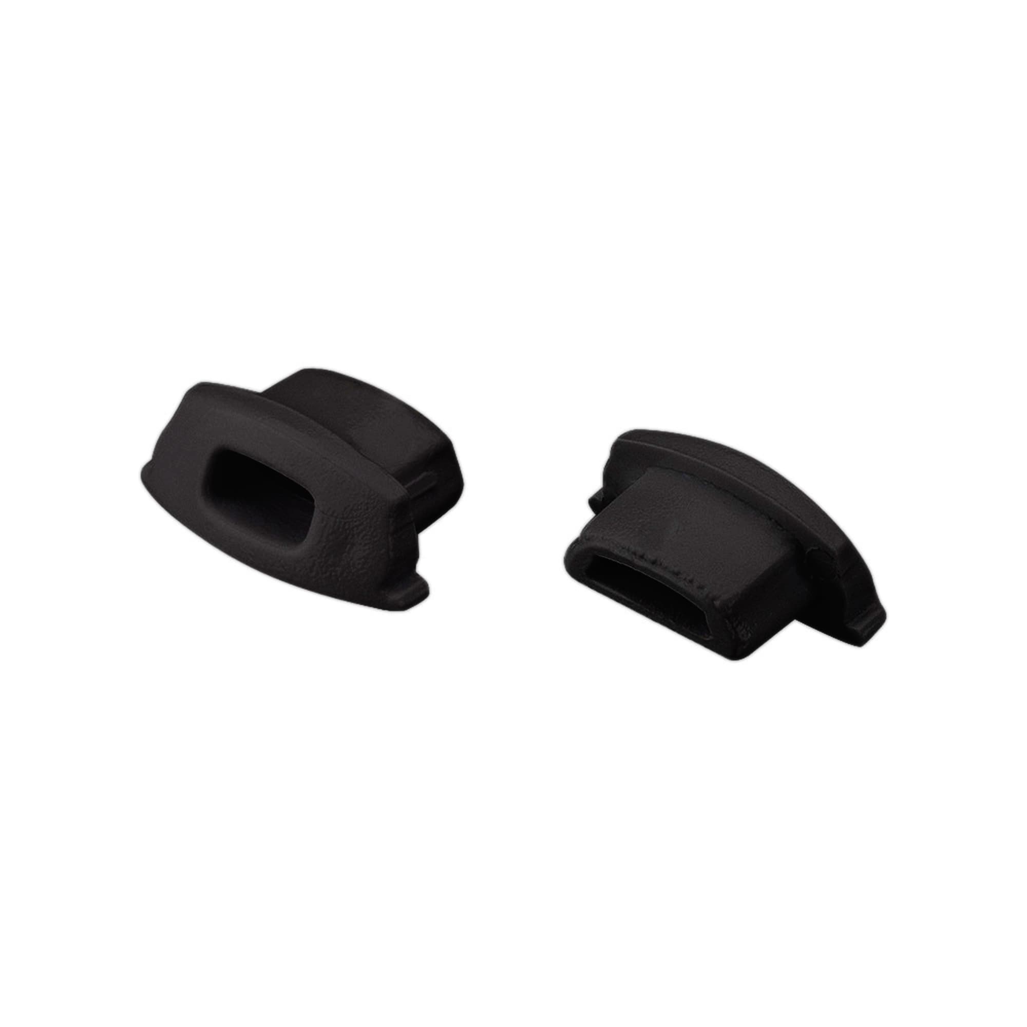Заглушка ARH-BENT-W11 BLACK с отверстием (пластик)