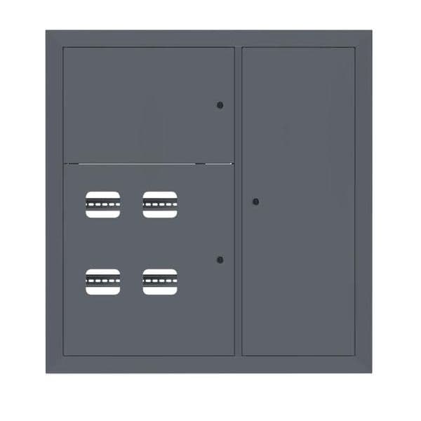 Щит этажный 4 кв. RAL7024 (1000х950х160) PROxima