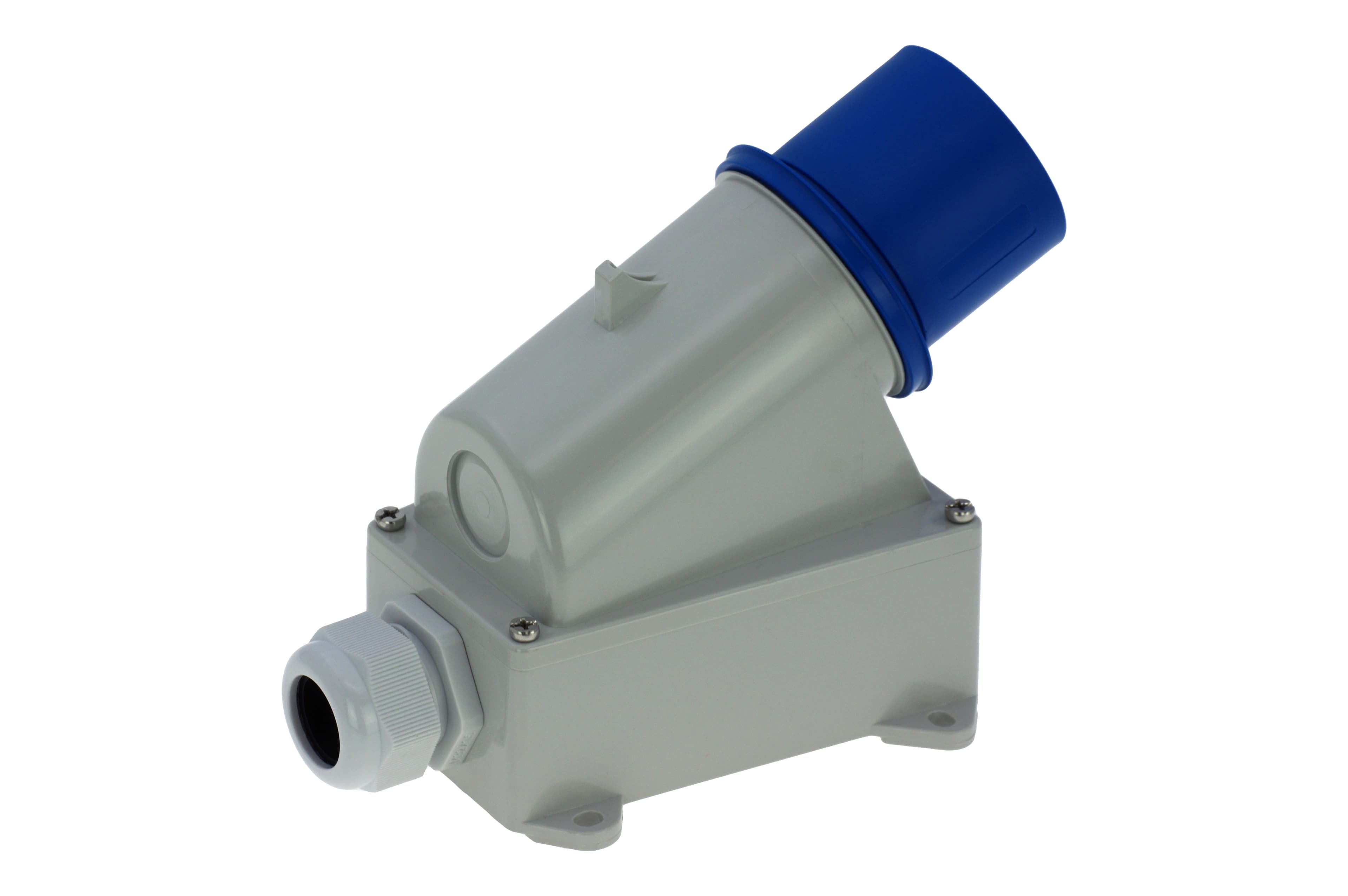 Вилка настенная 32A/230V/1P+N+E/IP44