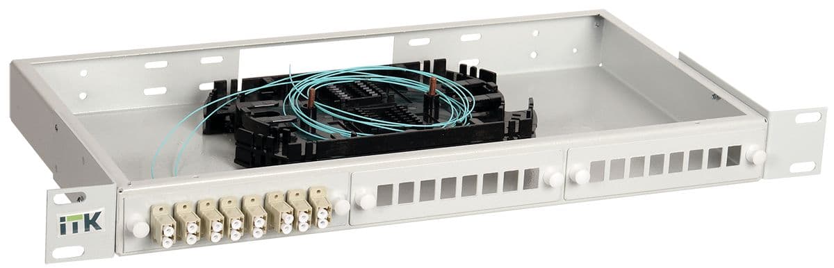 Кросс 1U укомплектованный SC (Simplex) 24шт (OM4)