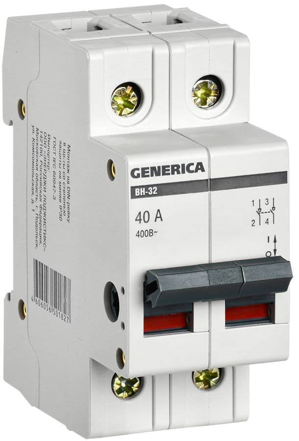 Выключатель нагрузки 2п ВН-32 GENERIC 40А