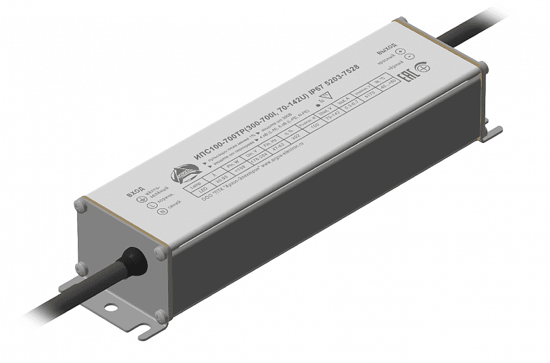 Драйвер светодиодный ИПС100-700ТР(300-700I, 70-142U) IP67 5203