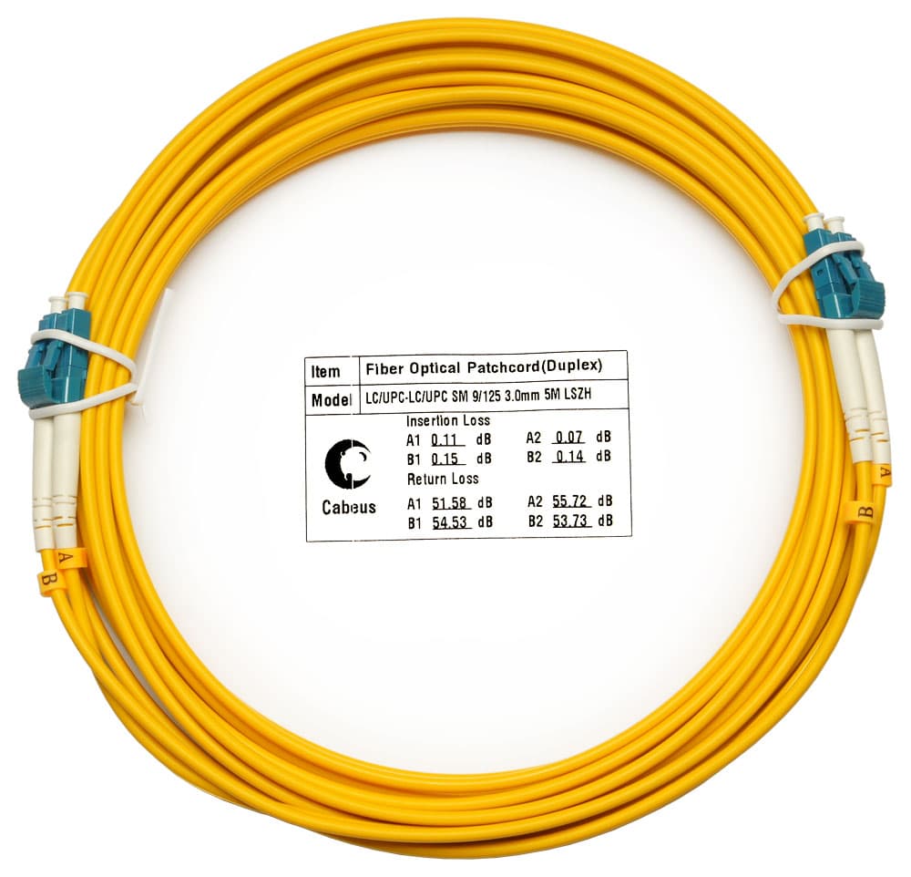 Патч-корд оптический duplex 7м LC-LC 9/125 sm LSZH