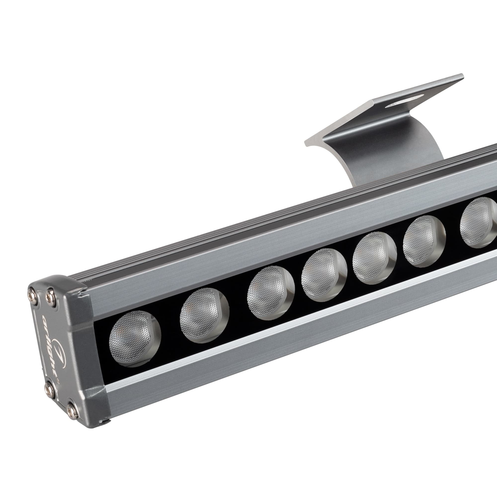 Прожектор линейный AR-LINE-1000-36W Warm3000 (GR, 15x60 deg, 230 В) (IP65 Металл, 3 года)