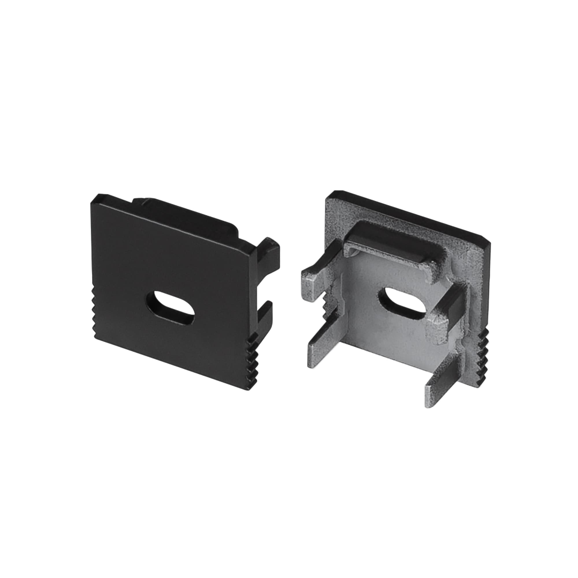 Заглушка SL-MINI-15 BLACK с отверстием (Пластик)
